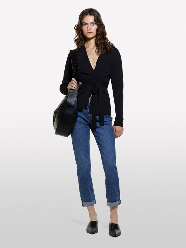 Jeans Varsavia azul-escuro regular fit - jeans regular para mulher | Sisley