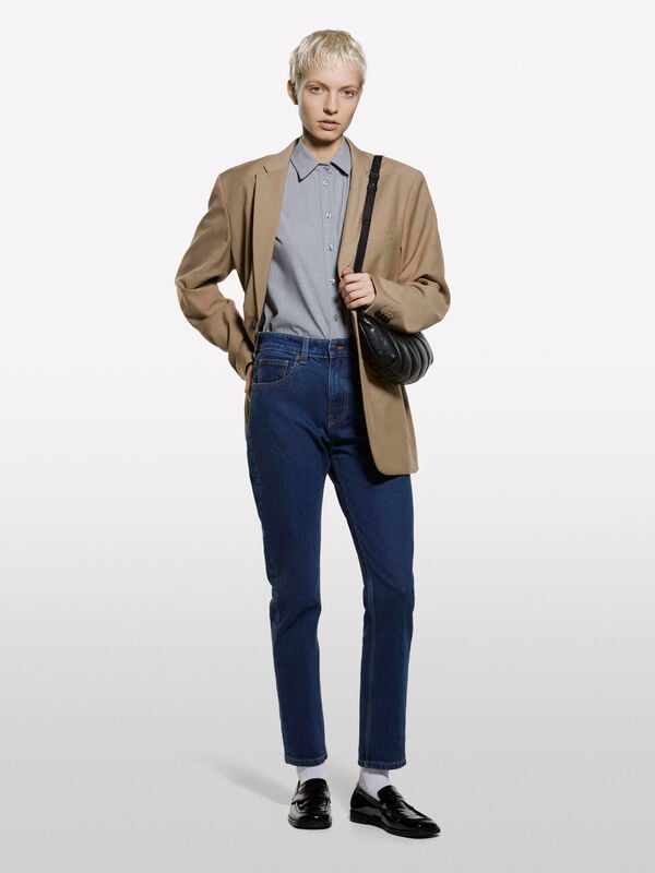 Jeans Style 70 slim fit azul Jeans Style 70 slim fit azul - jeans slim fit para mulher | Sisley