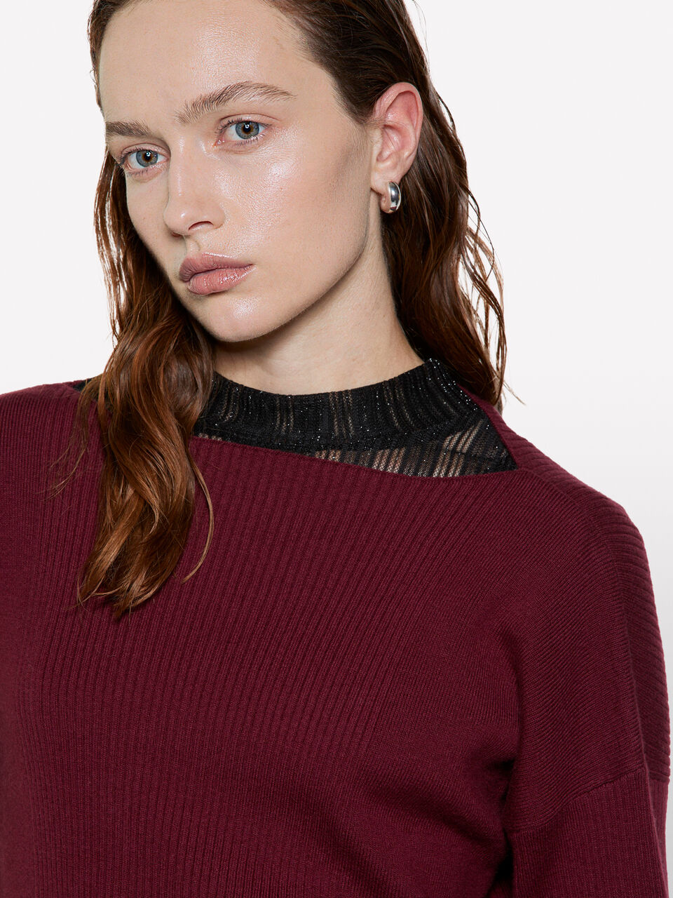 BOAT-NECK SWEAT.L/S Mulher image number null