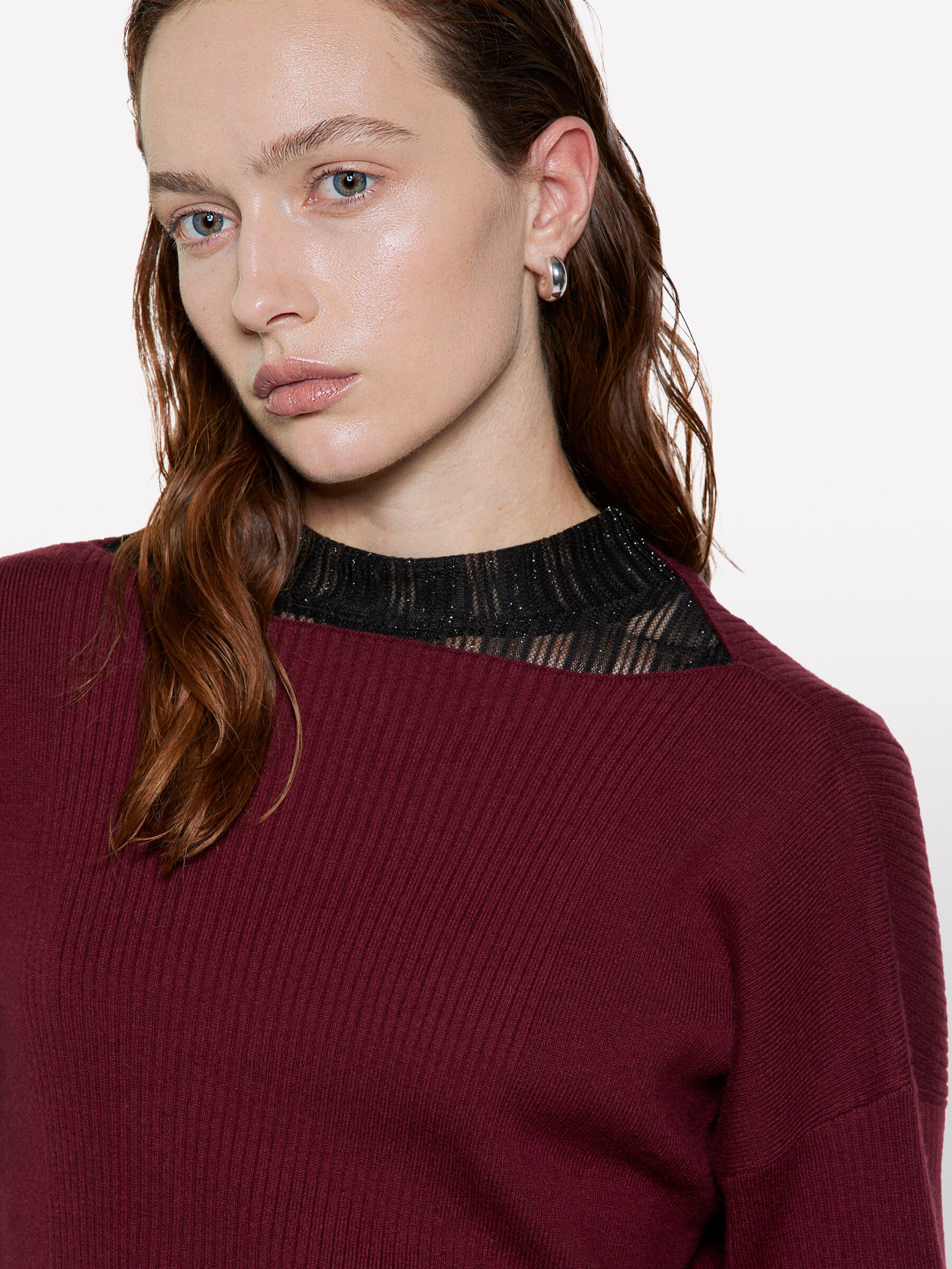 BOAT-NECK SWEAT.L/S Mulher image number null