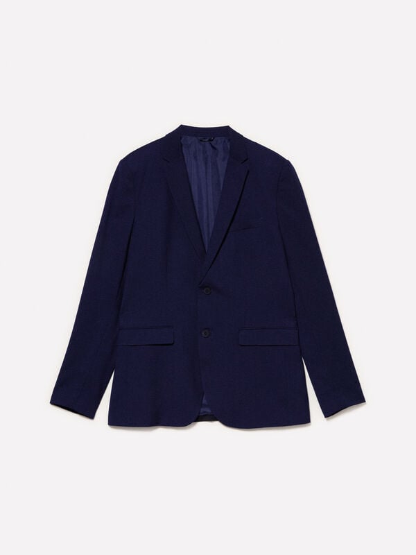 Blazer de alfaiataria azul-escuro Blazer de alfaiataria azul-escuro - blazers para homem | Sisley