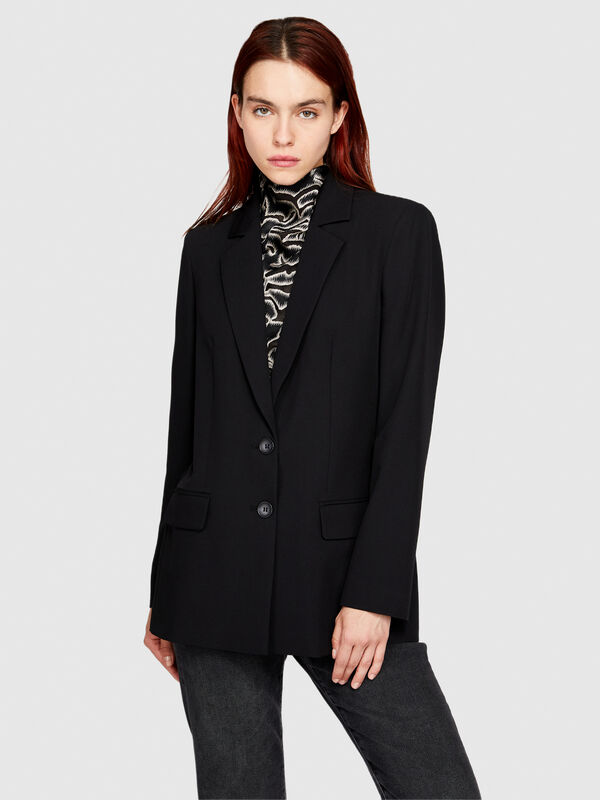 Blazer de abotoadura simples