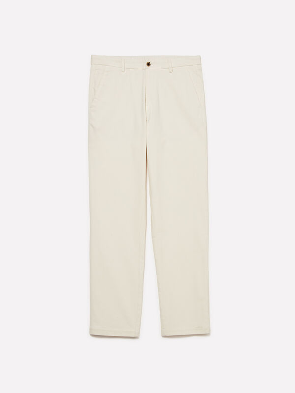 Chinos de veludo canelado - calças chinos para homem | Sisley
