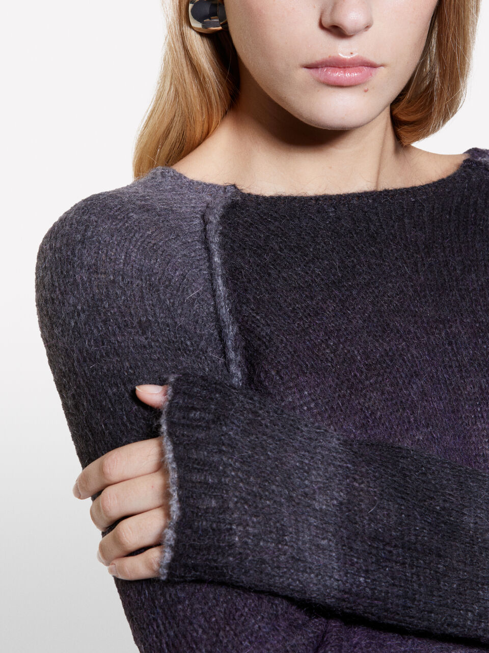 BOAT-NECK SWEAT.L/S Mulher image number null