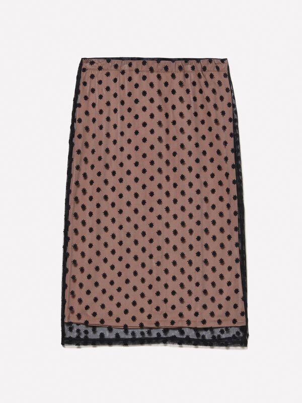 Saia midi de tule Saia midi de tule - saias midi, longuette mulher | Sisley