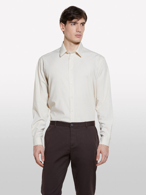 Camisa fio tinto - camisas regular para homem | Sisley