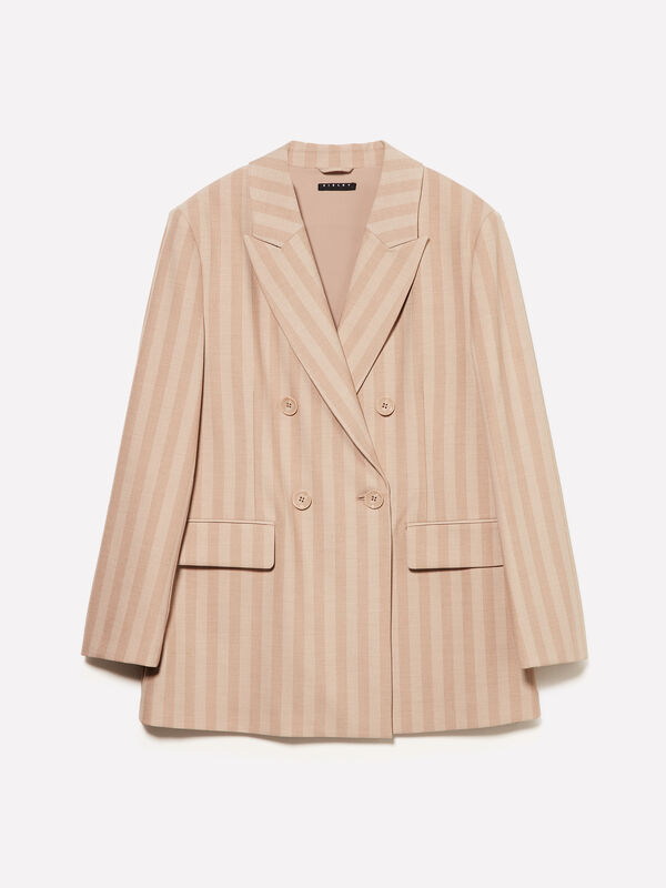 Blazer over fit com trespasse - blazers para mulher | Sisley