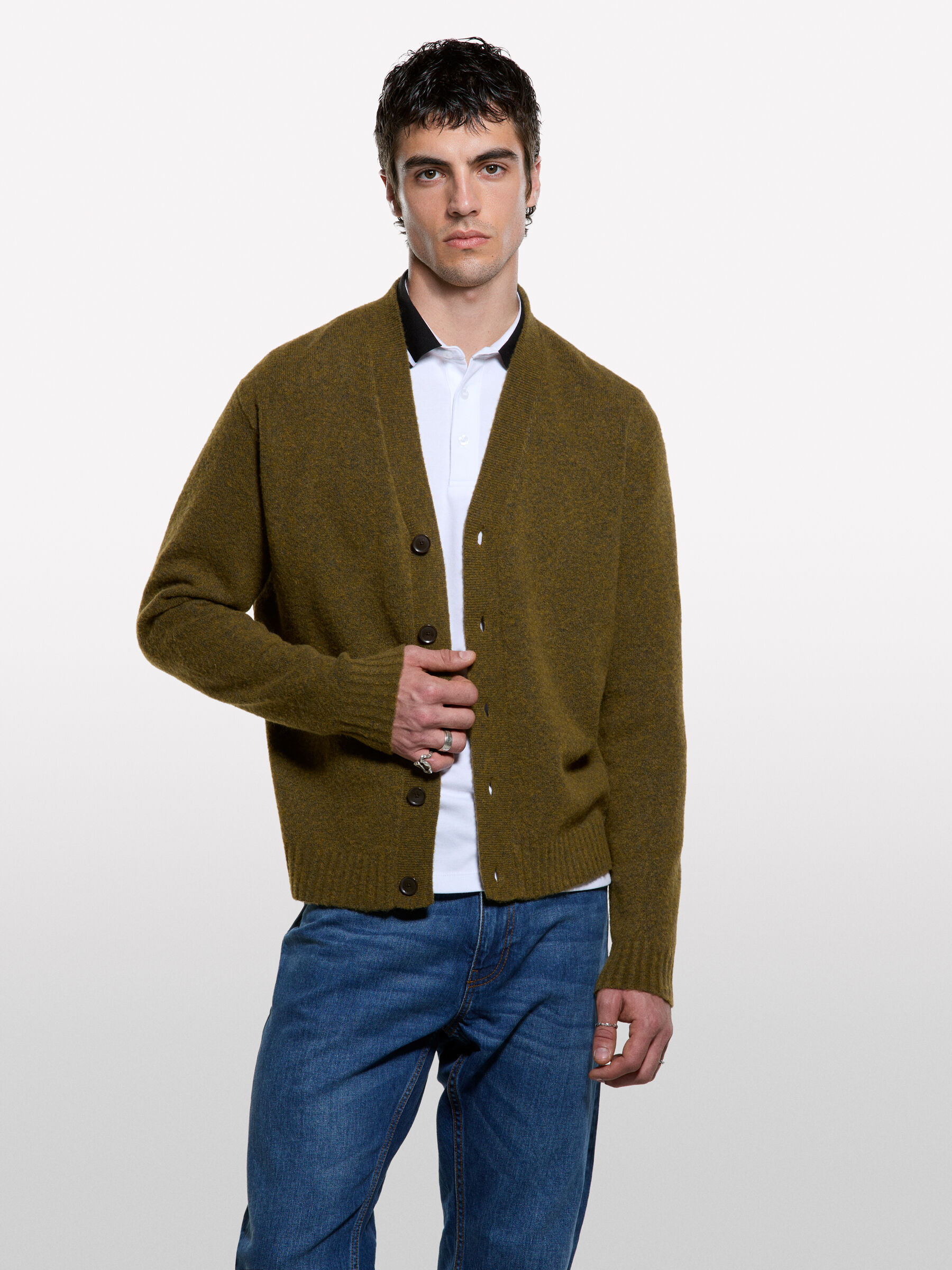 L/S CARDIGAN Homem image number null
