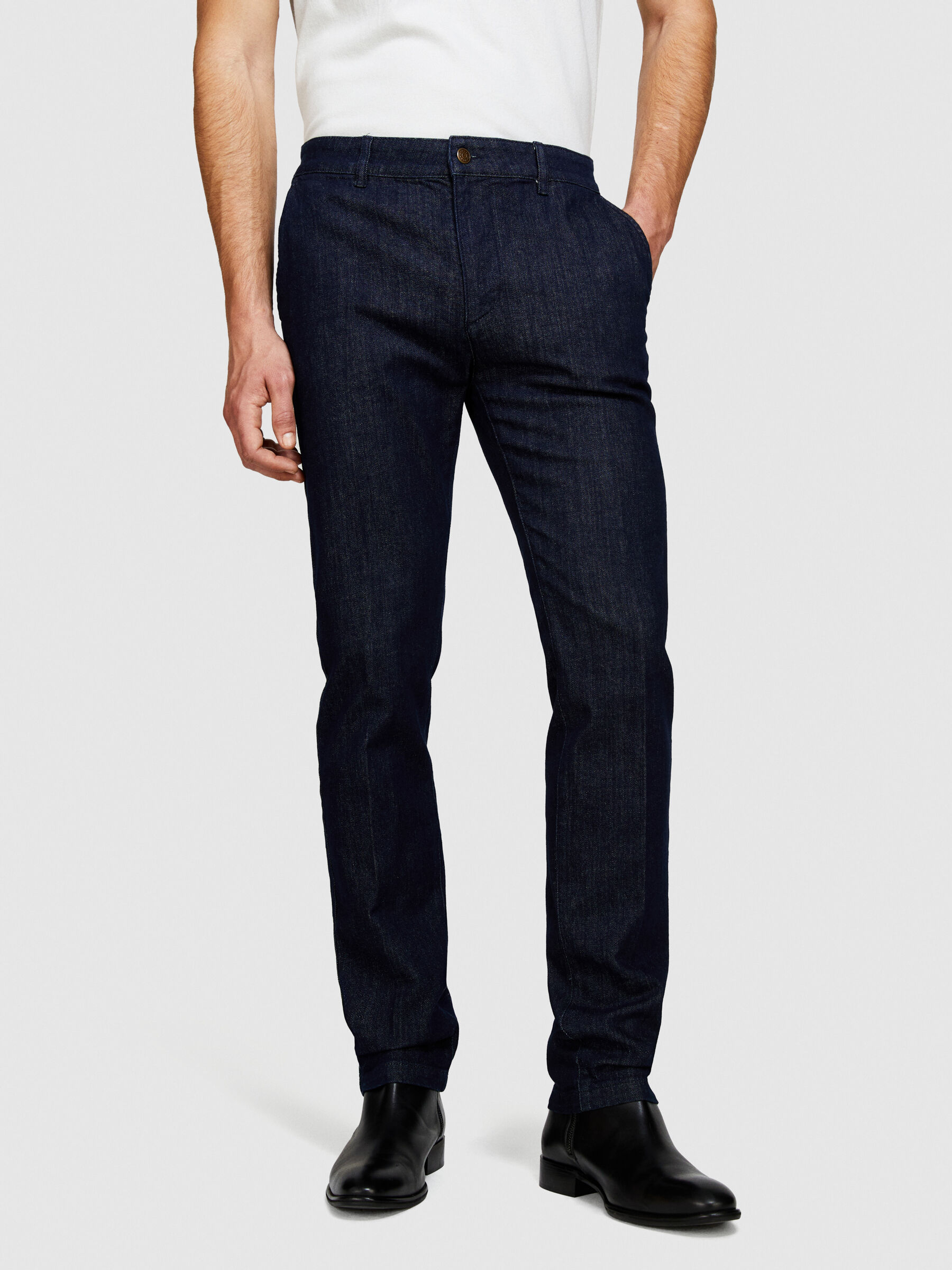 Chinos Baltimora em denim Homem image number null