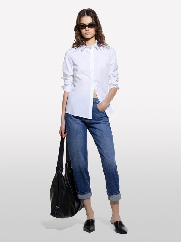 Jeans Manhattan regular fit azul - jeans regular para mulher | Sisley