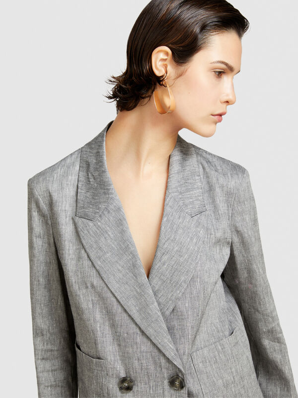 Blazer trespassado comfort fit - blazers para mulher | Sisley