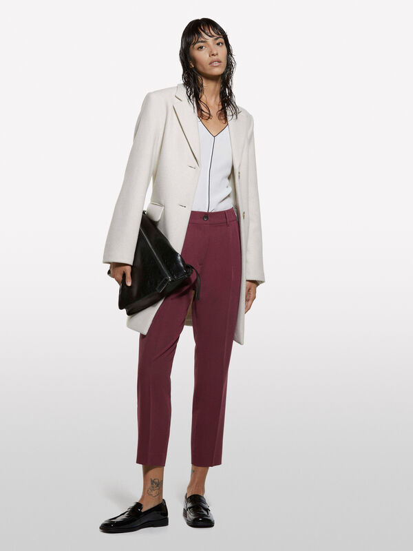 Joggers bordô - calças joggers para mulher | Sisley
