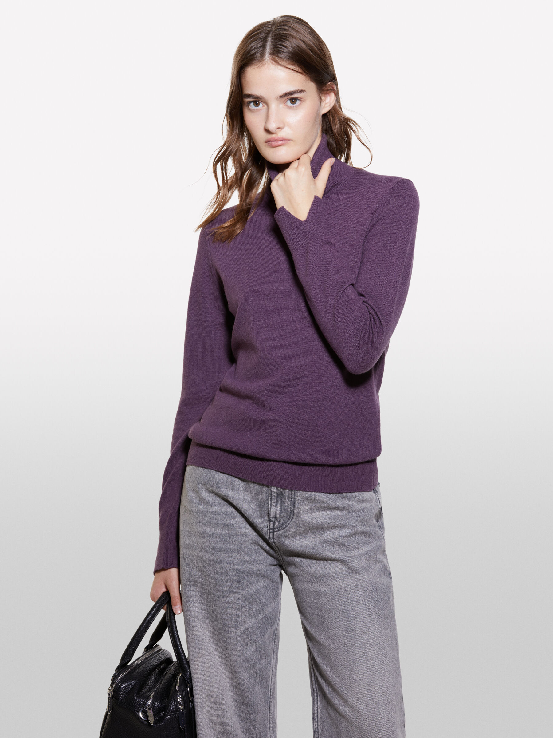 TURTLE NECK SWEATER Mulher image number null