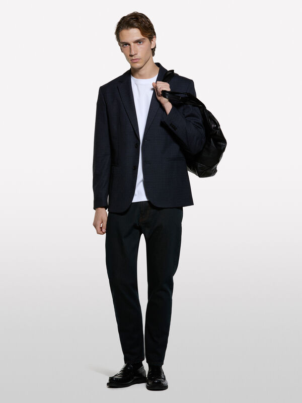 T-shirt with logo  - t-shirt de manga curta para homem | Sisley