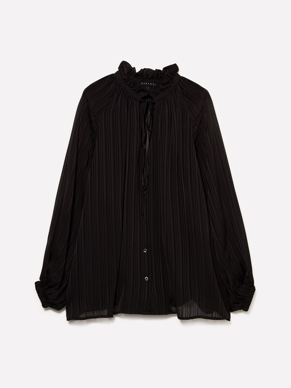 Blusa em jacquard riscado - blusas para mulher | Sisley