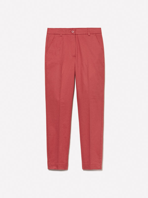 Chinos blush regular fit  Chinos blush regular fit  - calças chinos para mulher | Sisley