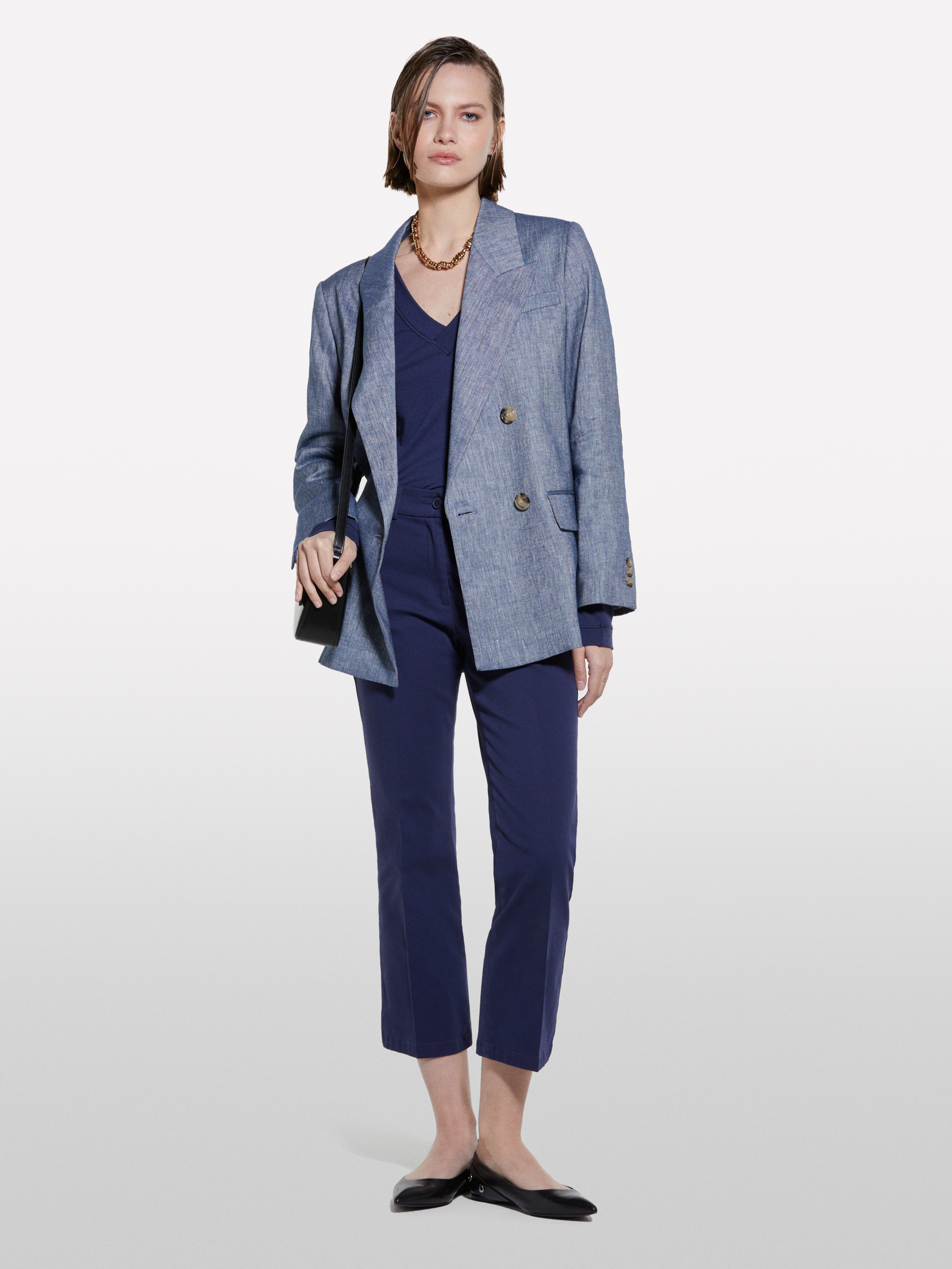  Sisley - Παντελόνι Flare Fit Fit Μπλε Σκούρο, θήλυ, Σκουρο Μπλε, μέγεθος: 44 2025