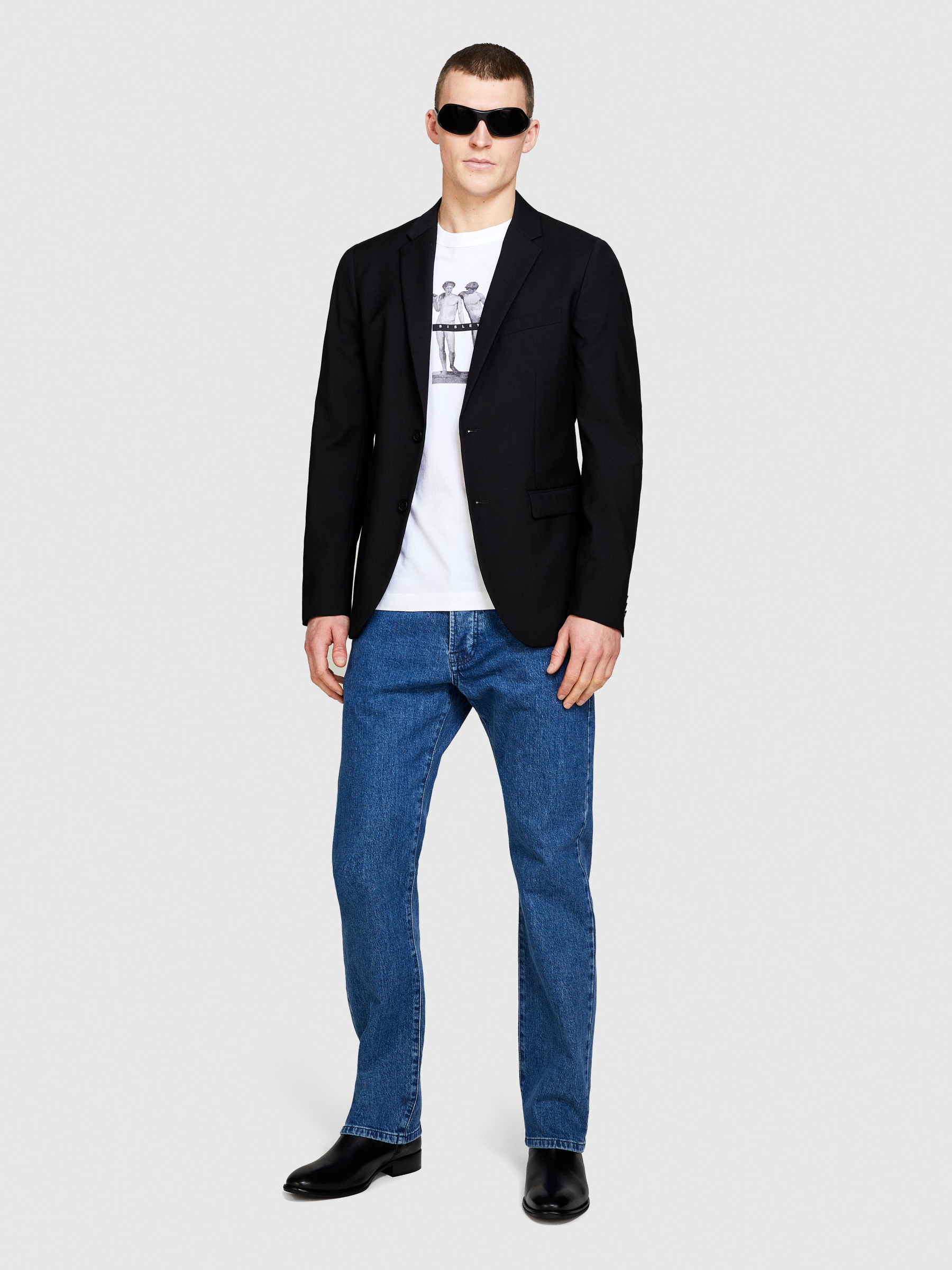 Sisley - San Francisco Regular Fit Jeans, Man, Blue, Size: 38