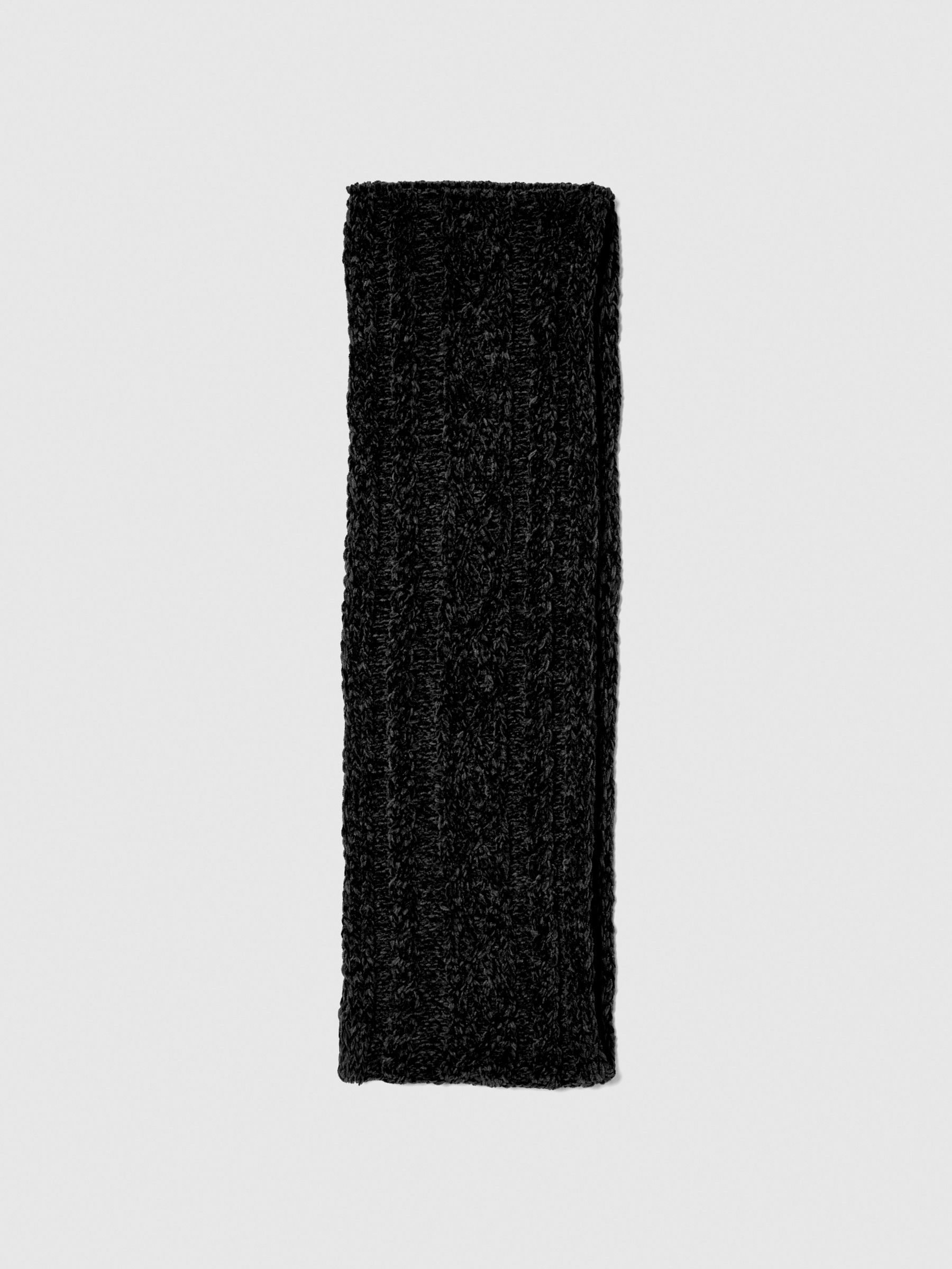 Sisley Young - Neck Scarf In Chenille, Woman, Black, Size: S
