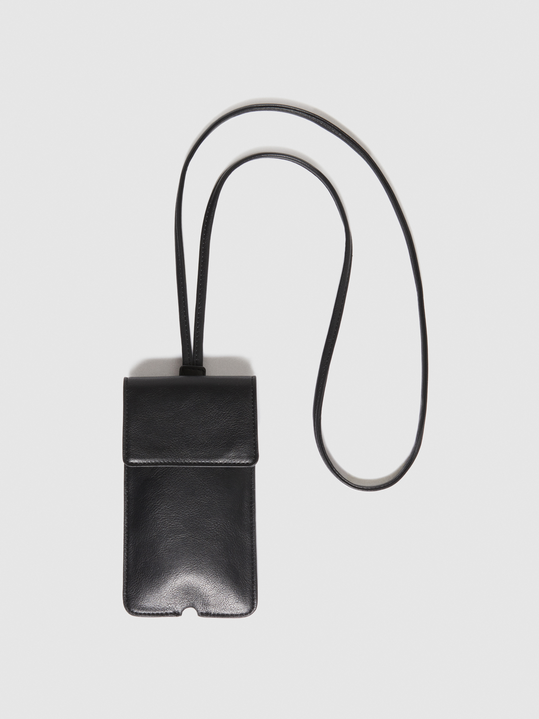 Sisley - Cell Phone Holder With String, Man, Black, Size: ST