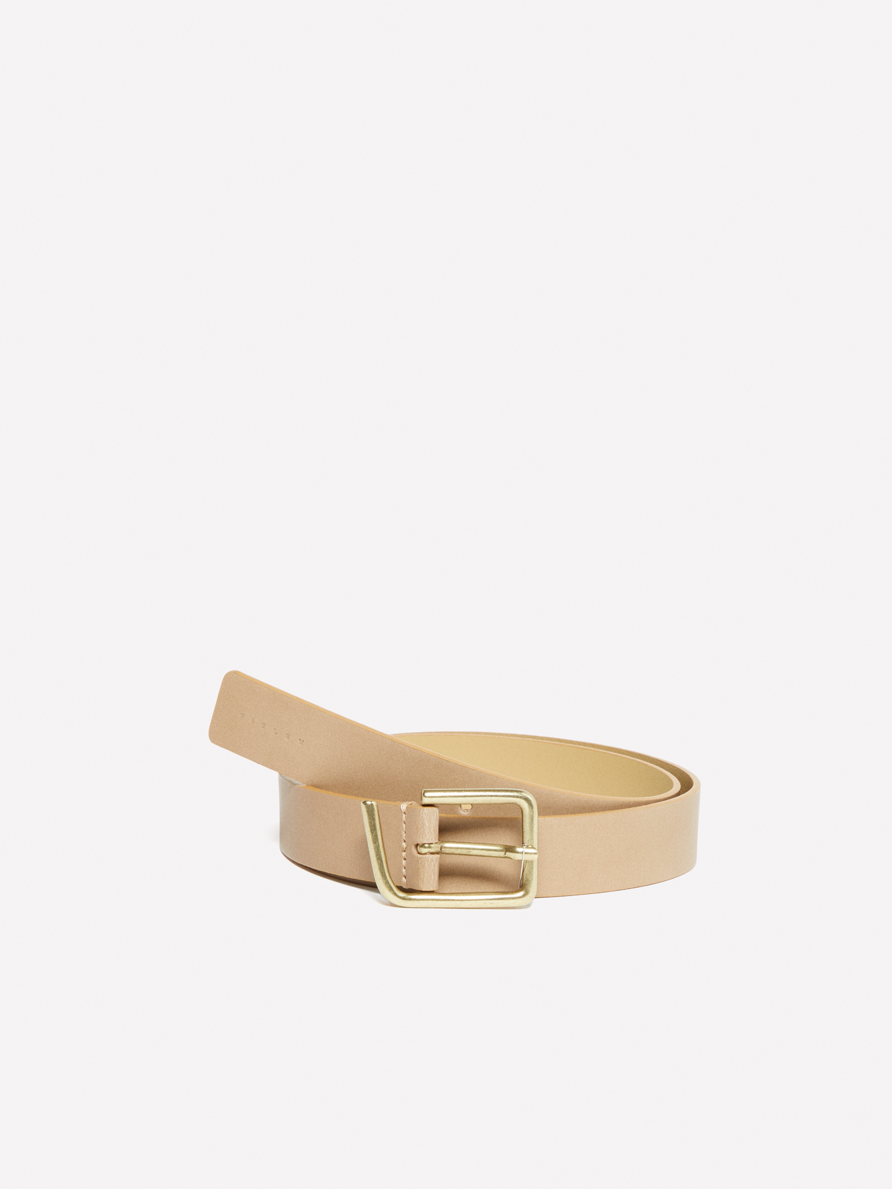 Sisley - Ceinture Camel À Boucle Asymétrique, Femme, Camel, Taille: L