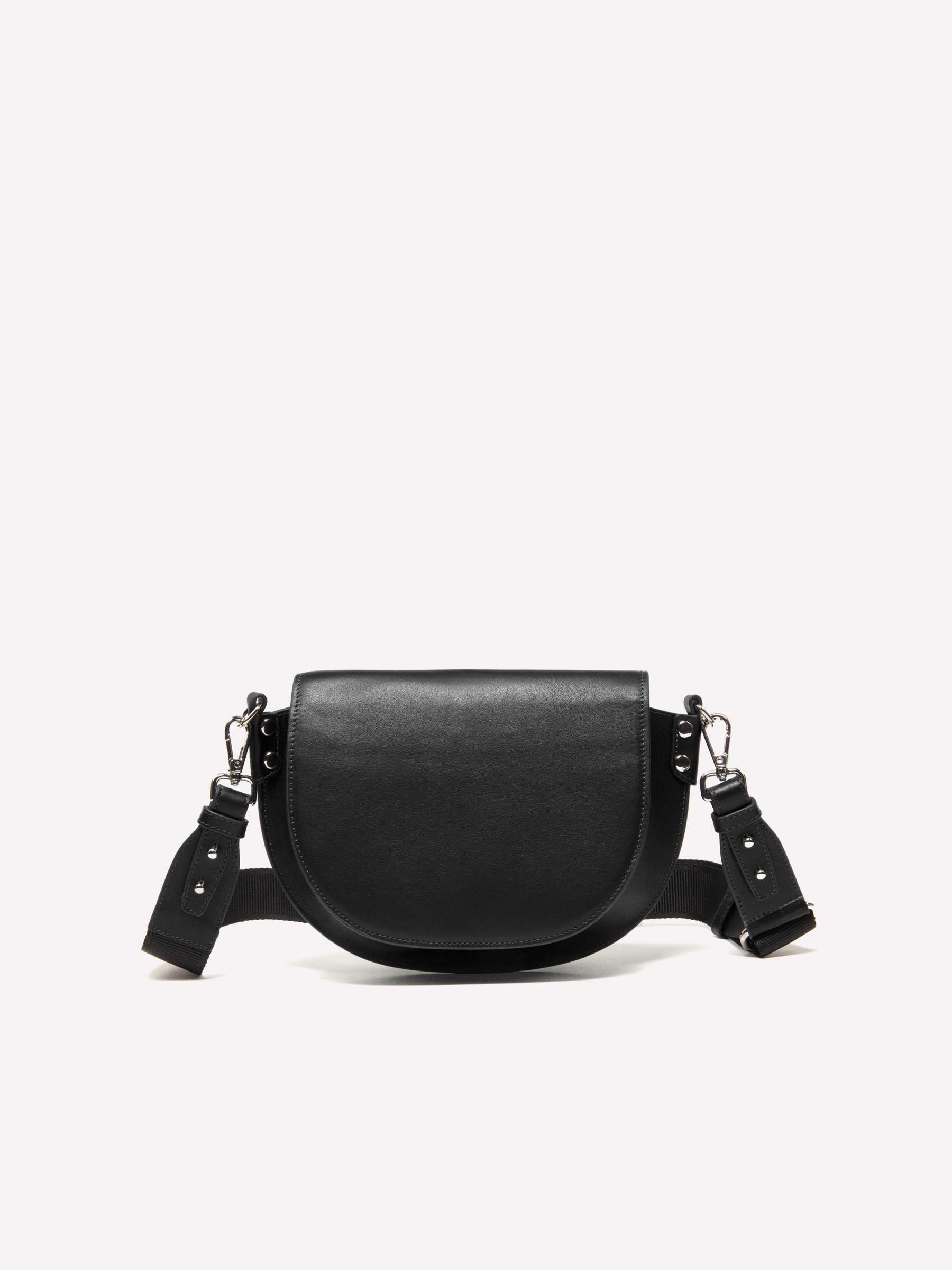 Sisley - Sac Bandoulière Noir 100 % Cuir, Femme, Noir, Taille: ST