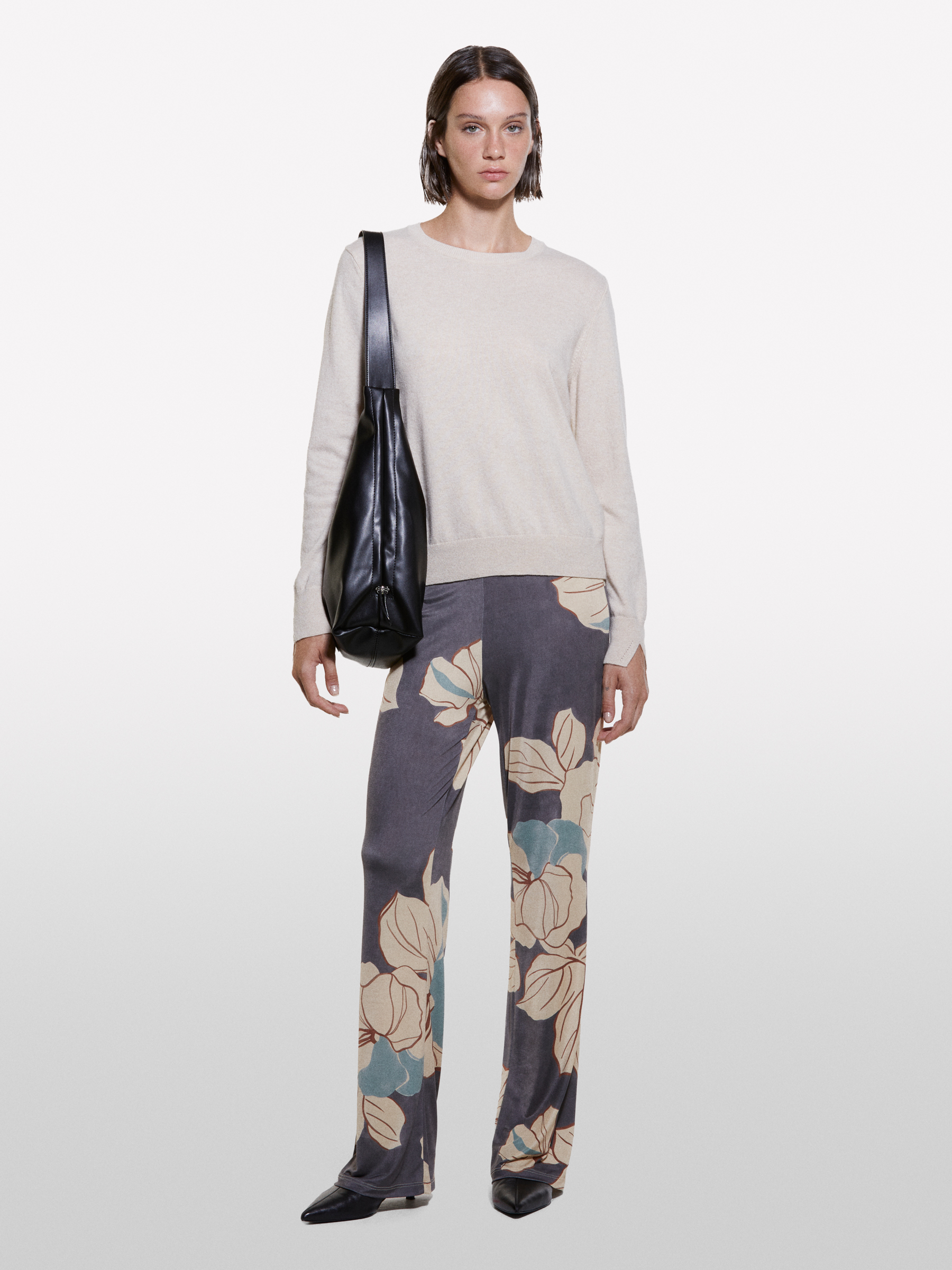 Sisley - Pull Regular Beige À Col Rond, Femme, Beige, Taille: XS