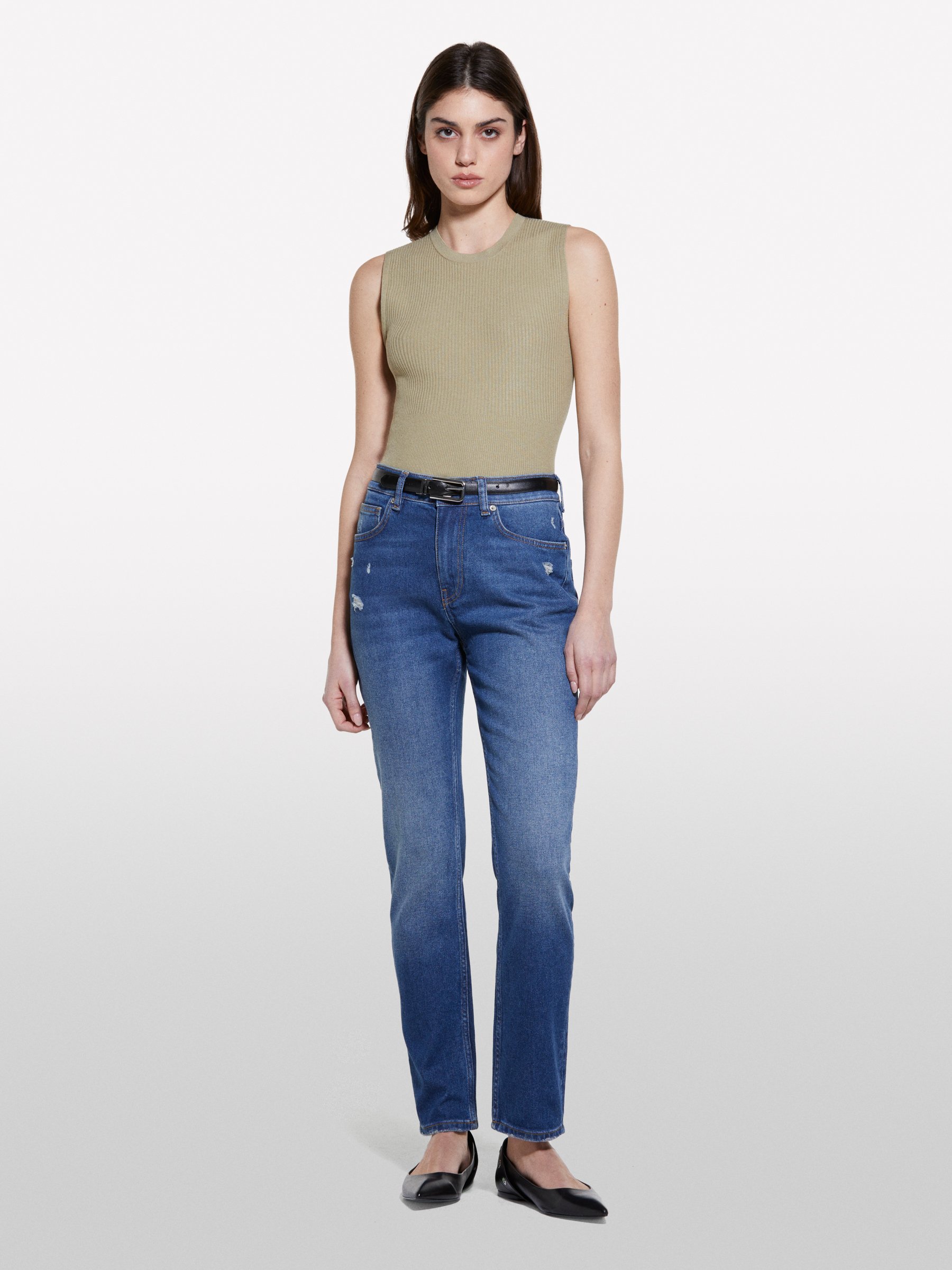  Sisley - Τζιν Style 70 Slim Fit Μπλε, θήλυ, Σκουρο Μπλε, μέγεθος: 26 2025