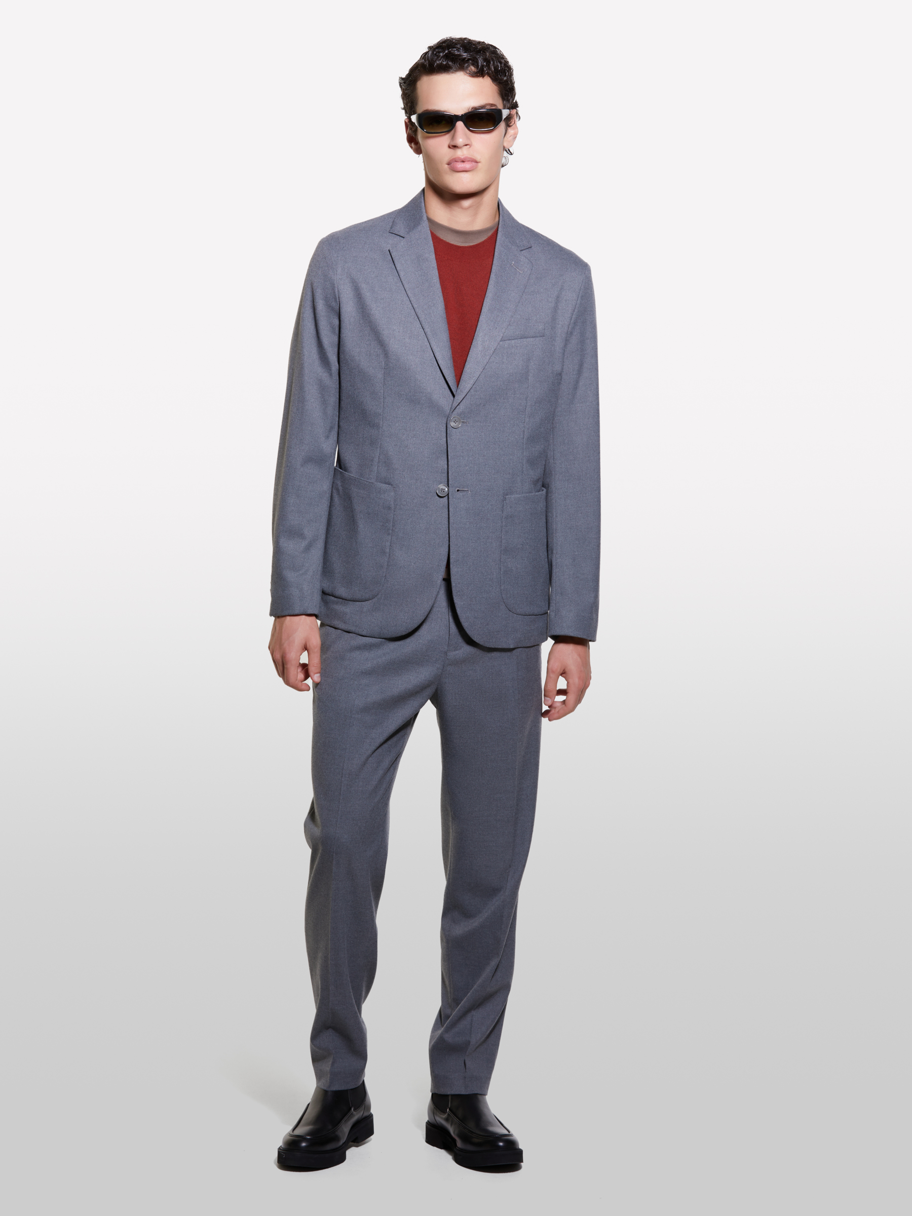 Sisley - Blazer Technique Gris, Homme, Gris, Taille: 56