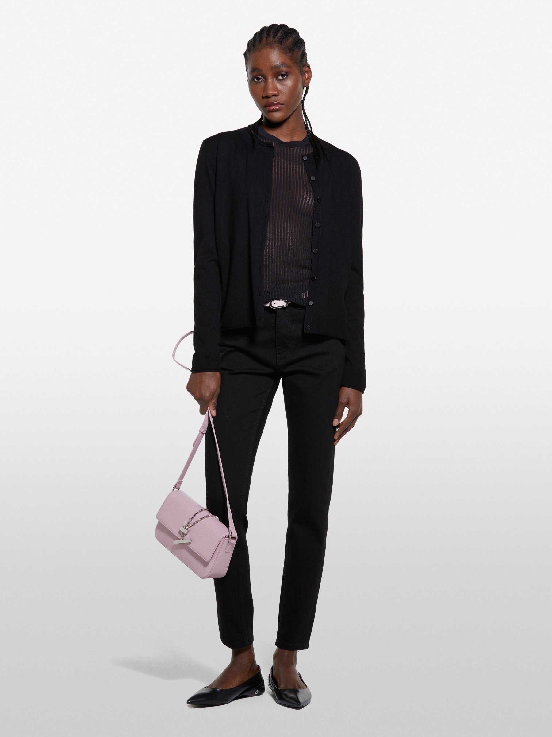  Sisley - Ζακέτα Μαύρη Regular Fit, θήλυ, Μαυρο, μέγεθος: L 2025