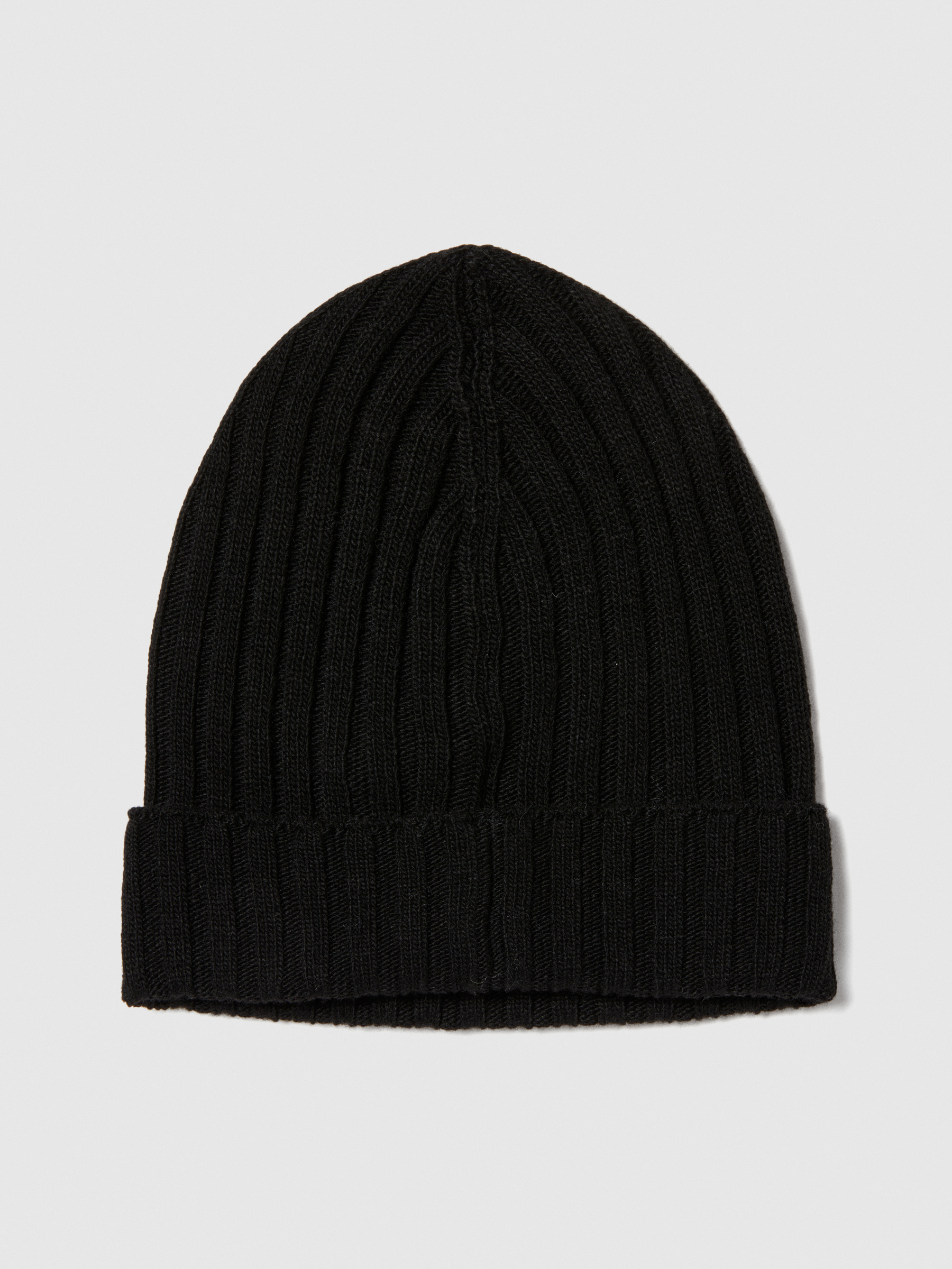 Sisley - Knit Hat, Man, Black, Size: L