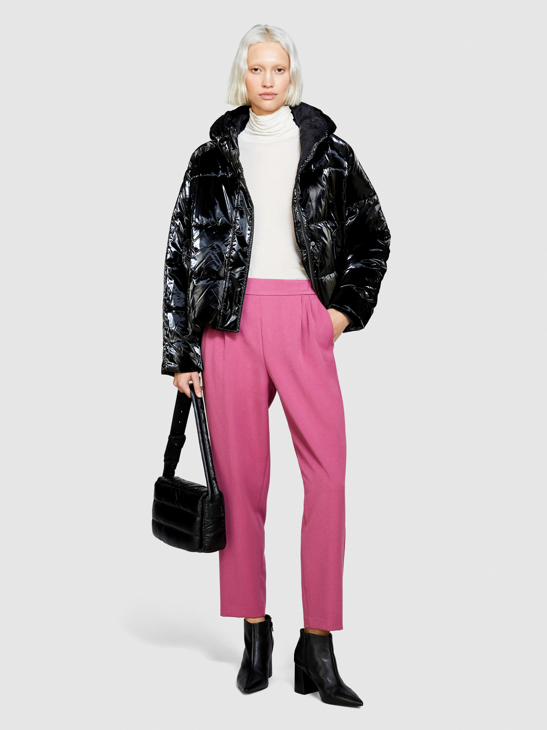 Sisley - Regular Fit Joggers, Woman, Pink, Size: 48