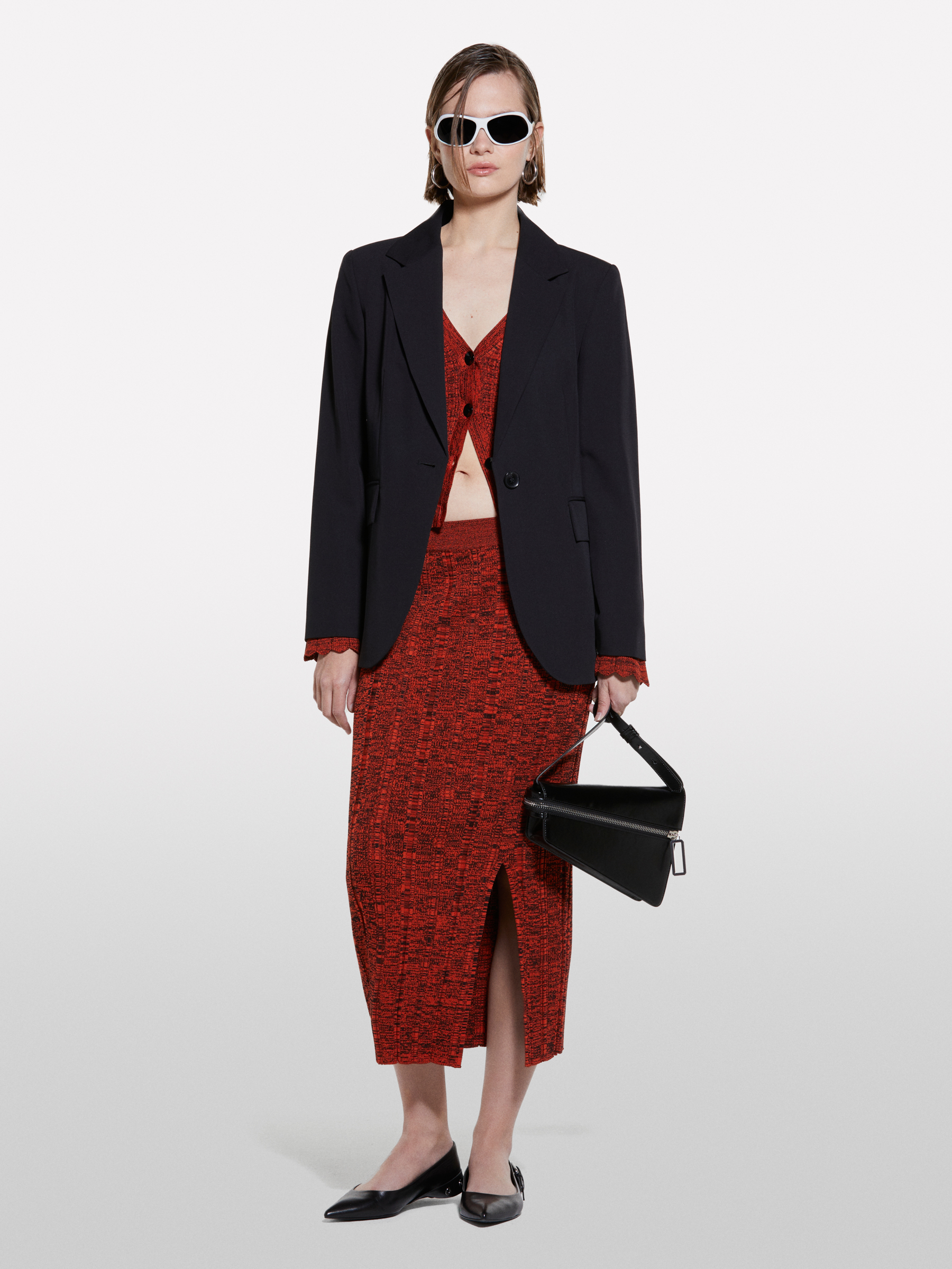  Sisley - Μπλέιζερ Regular Fit Μαύρο, θήλυ, Μαυρο, μέγεθος: 38 2025