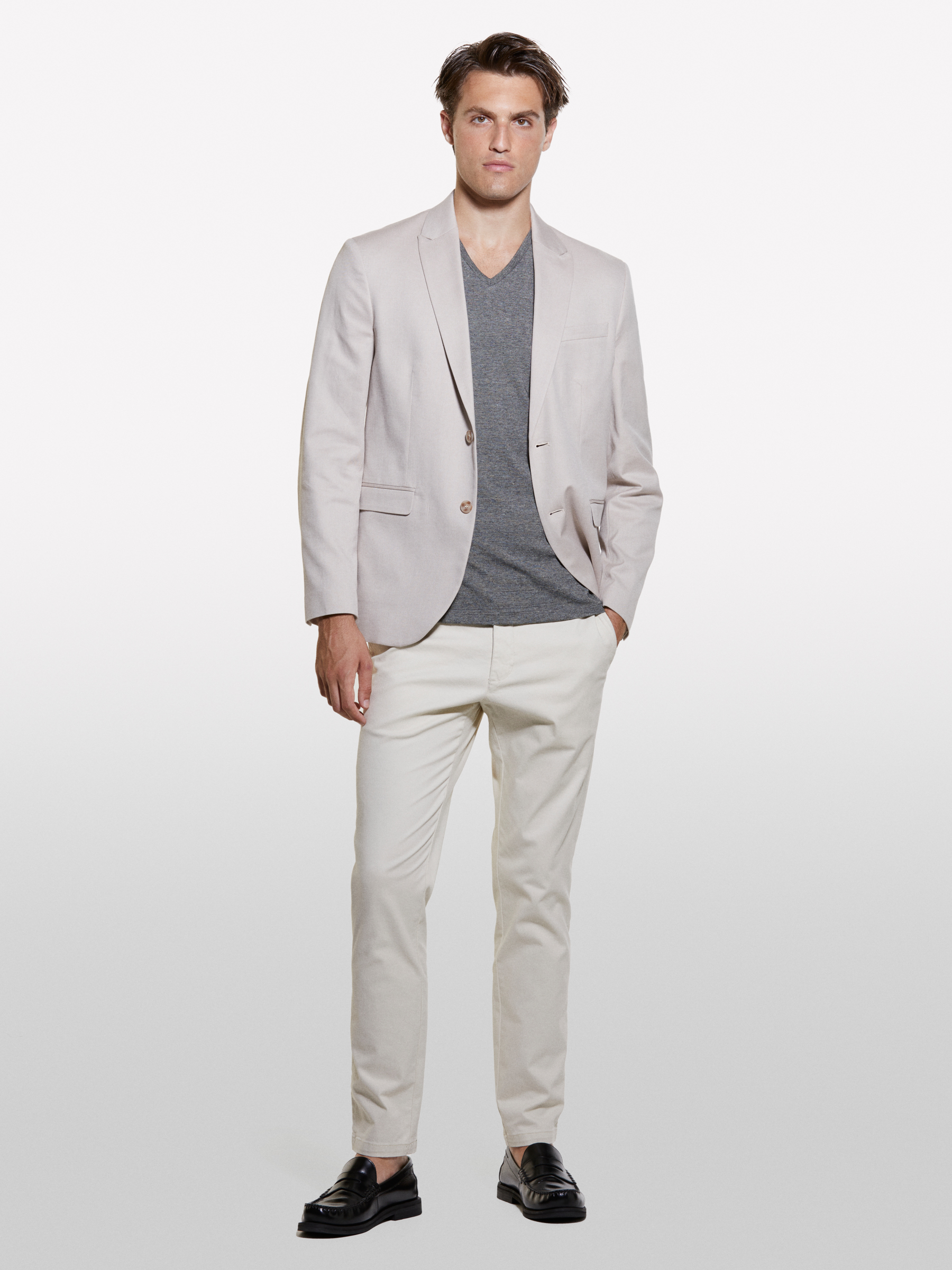 Sisley - Pantalon Crème Effet Vintage, Homme, Crème, Taille: 56