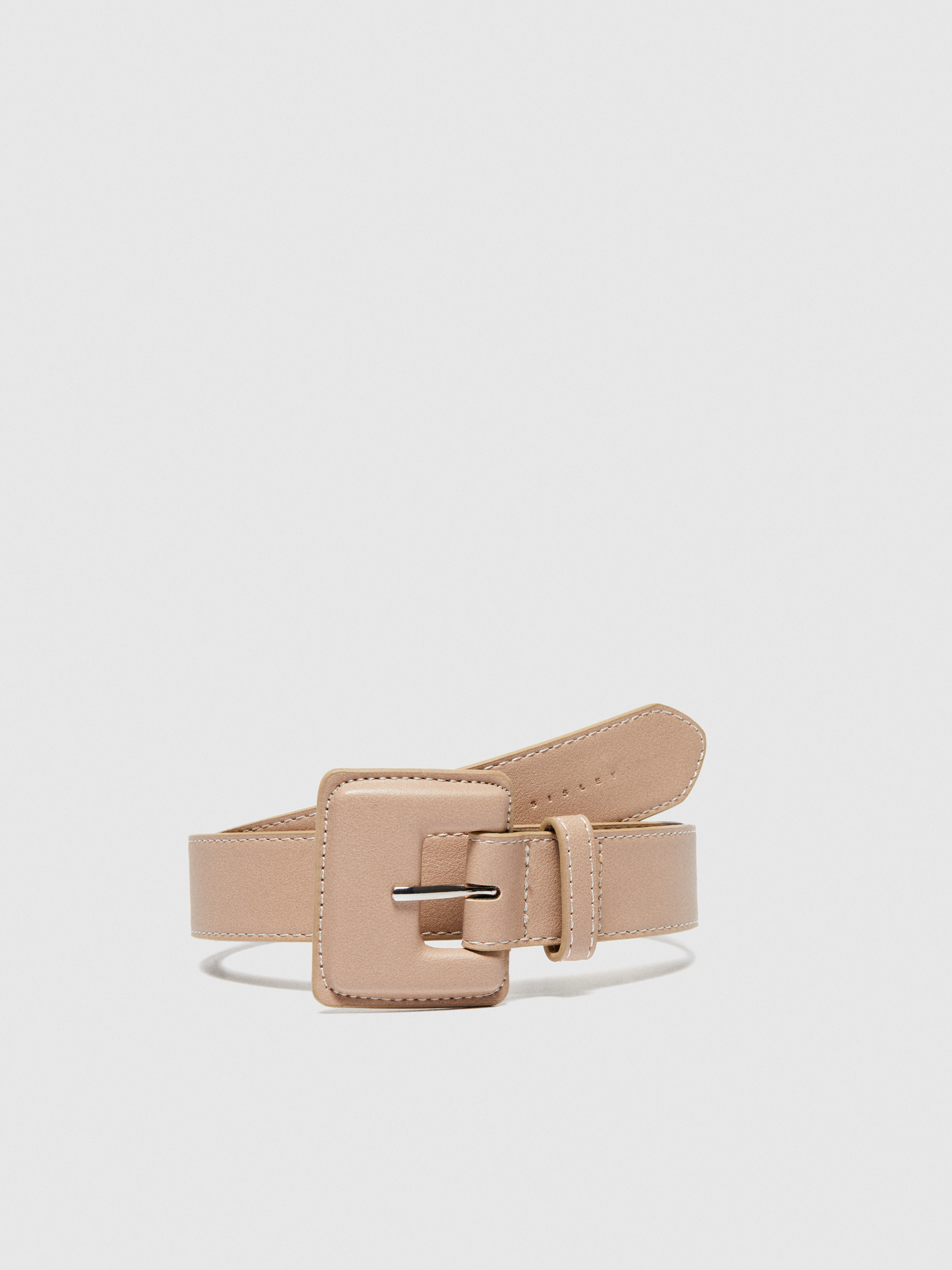 Sisley - Low-hanging Belt, Woman, Beige, Size: M