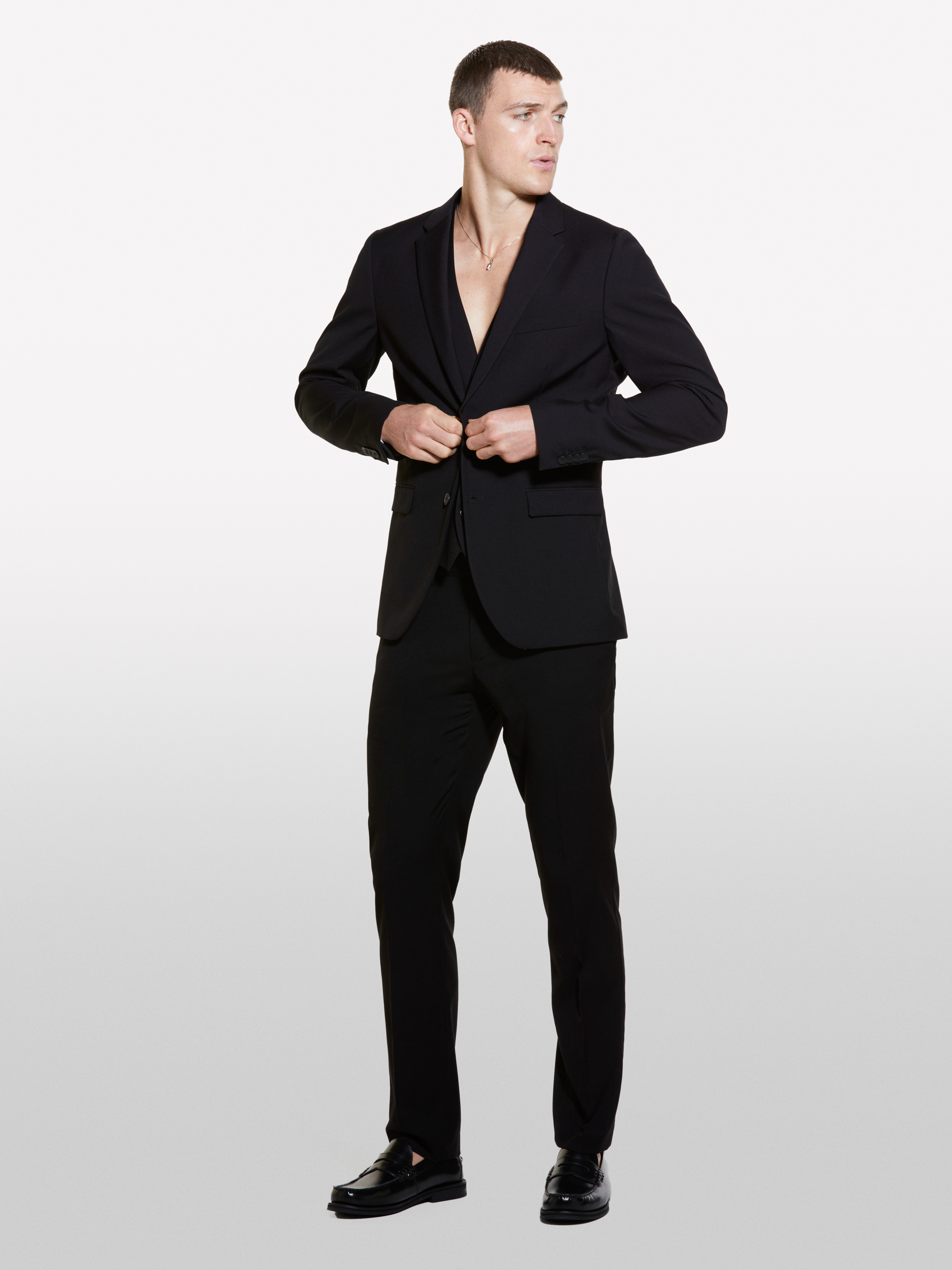 Sisley - Pantalon Slim Élégant Noir, Homme, Noir, Taille: 56