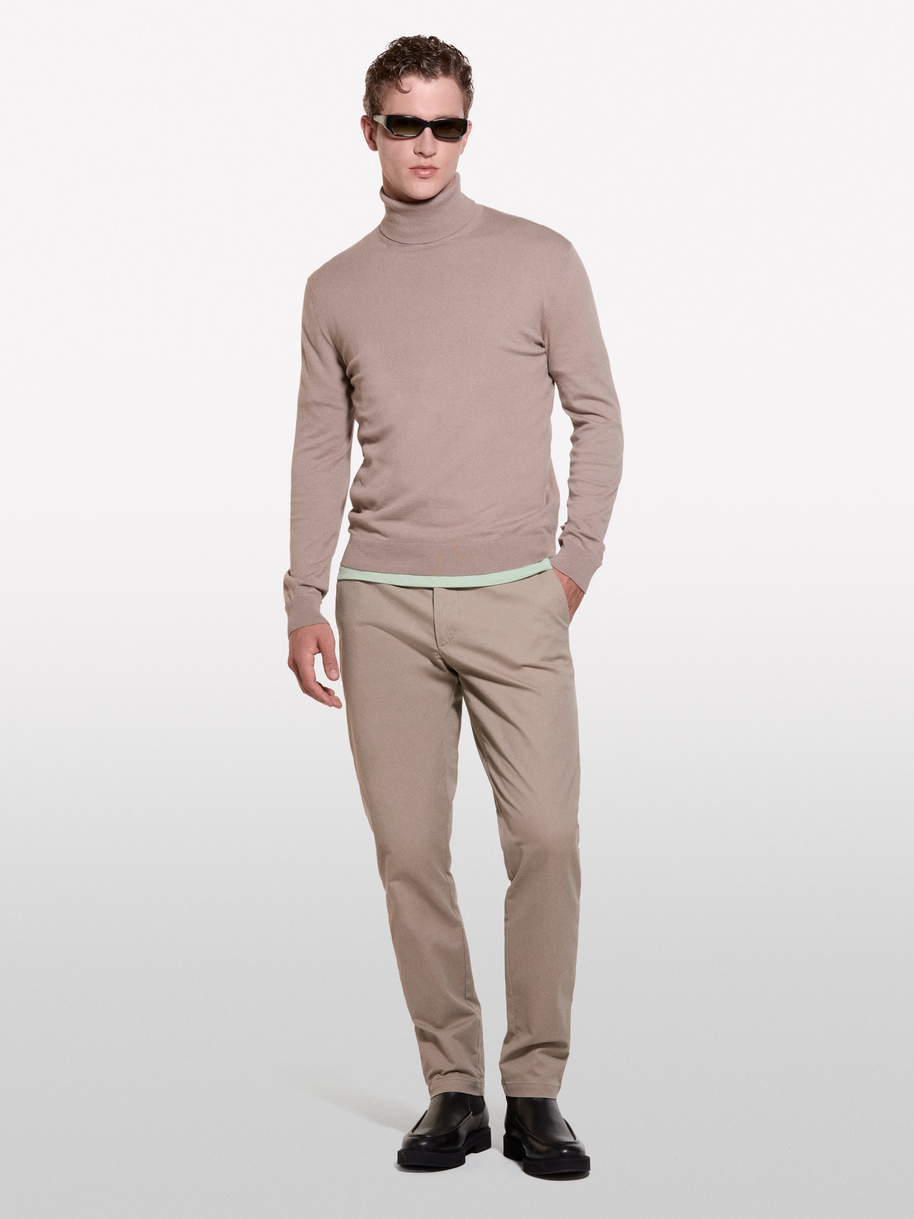 Sisley - Chino Slim Gris Tourterelle, Homme, Tourterelle, Taille: 56