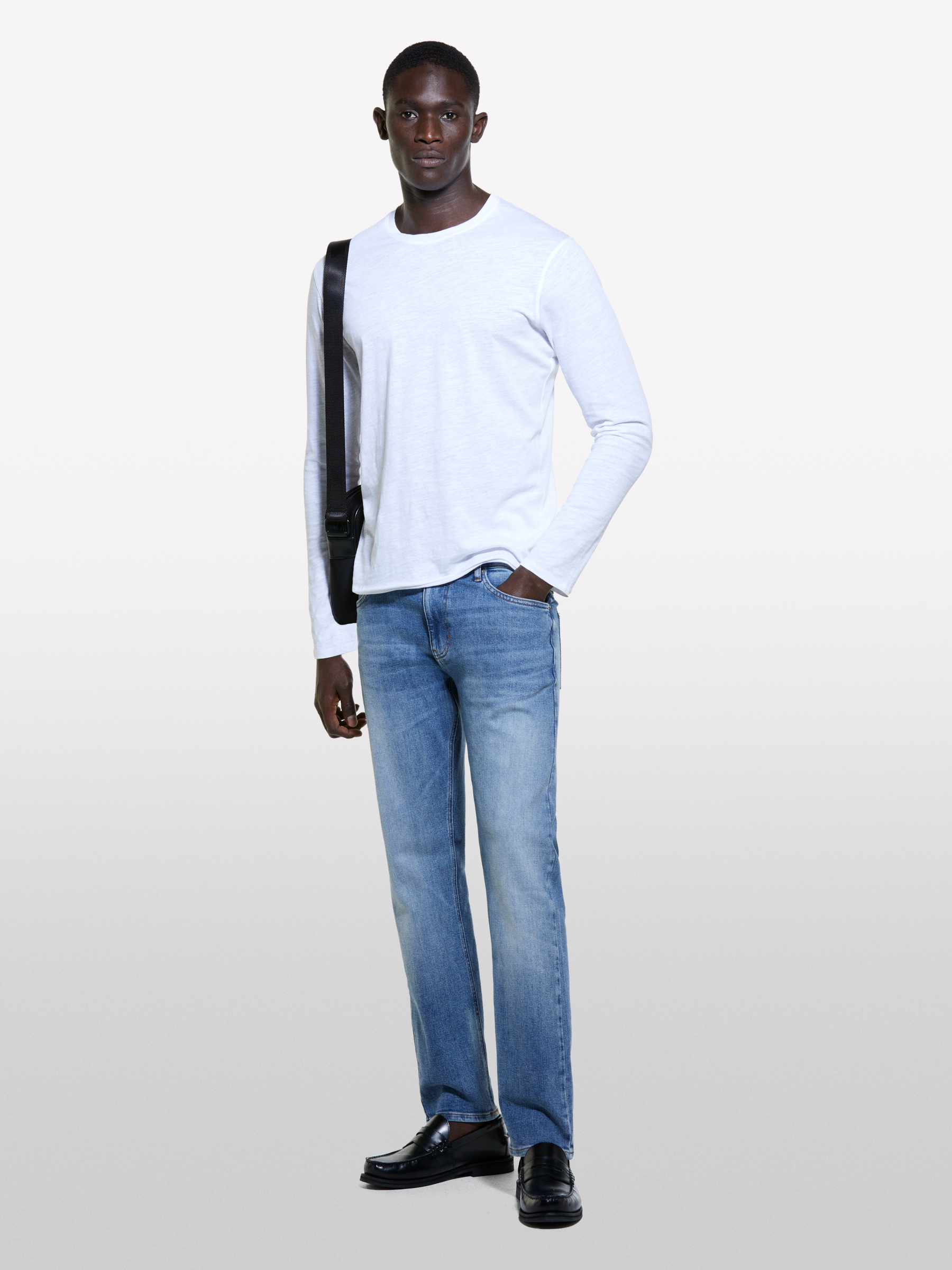 Sisley - T-shirt Ajusté Blanc 100 % Coton, Homme, Blanc, Taille: XL