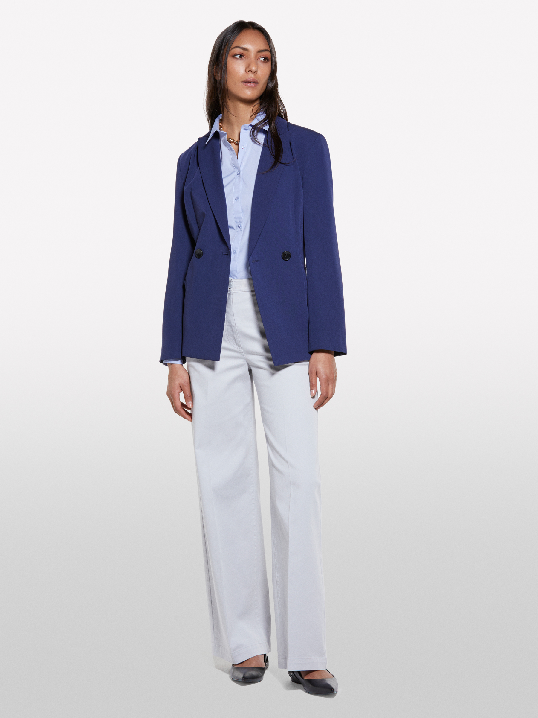  Sisley - Πουκάμισο Γαλάζιο Slim Fit, θήλυ, Ανοιχτο Μπλε, μέγεθος: S 2025