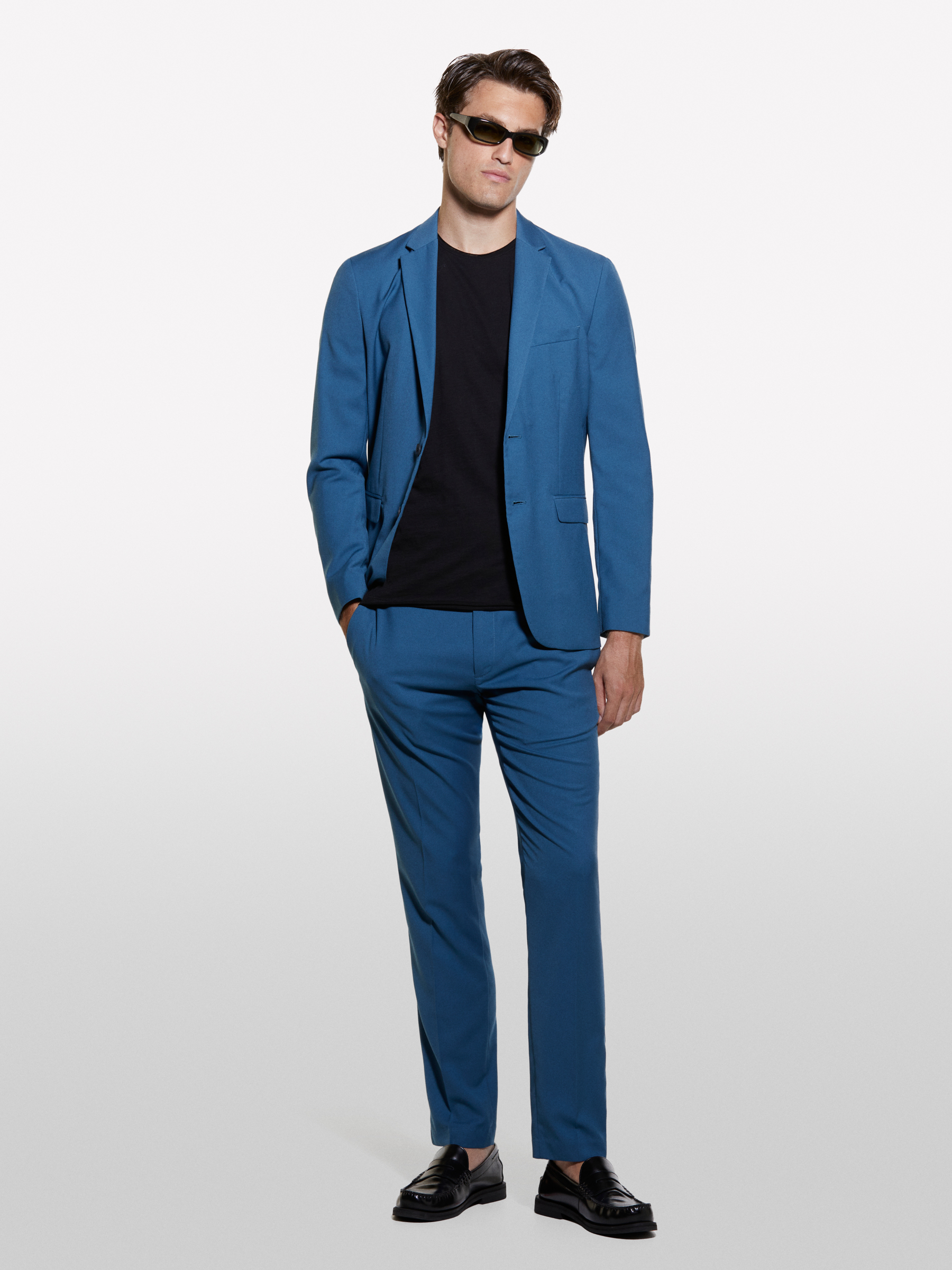 Sisley - T-shirt Noir À Bord Brut, Homme, Noir, Taille: XL