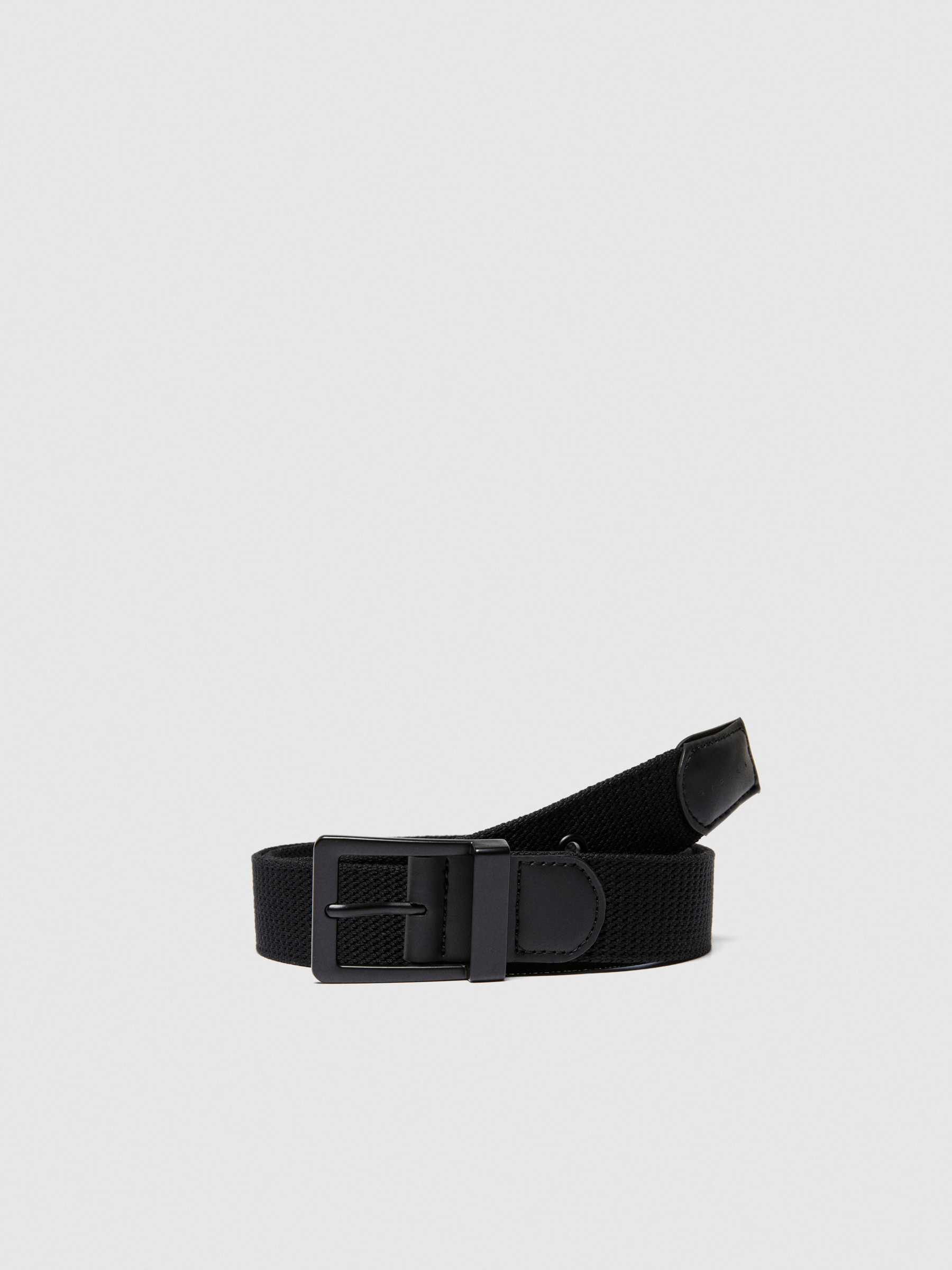 Sisley - Fabric Belt, Man, Black, Size: EL