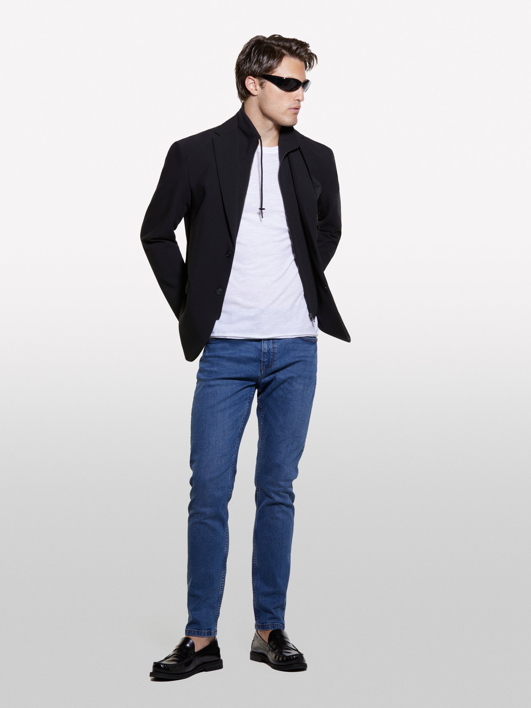 Sisley - Jeans Boston Slim Bleu Effet Vintage, Homme, Bleu, Taille: 30