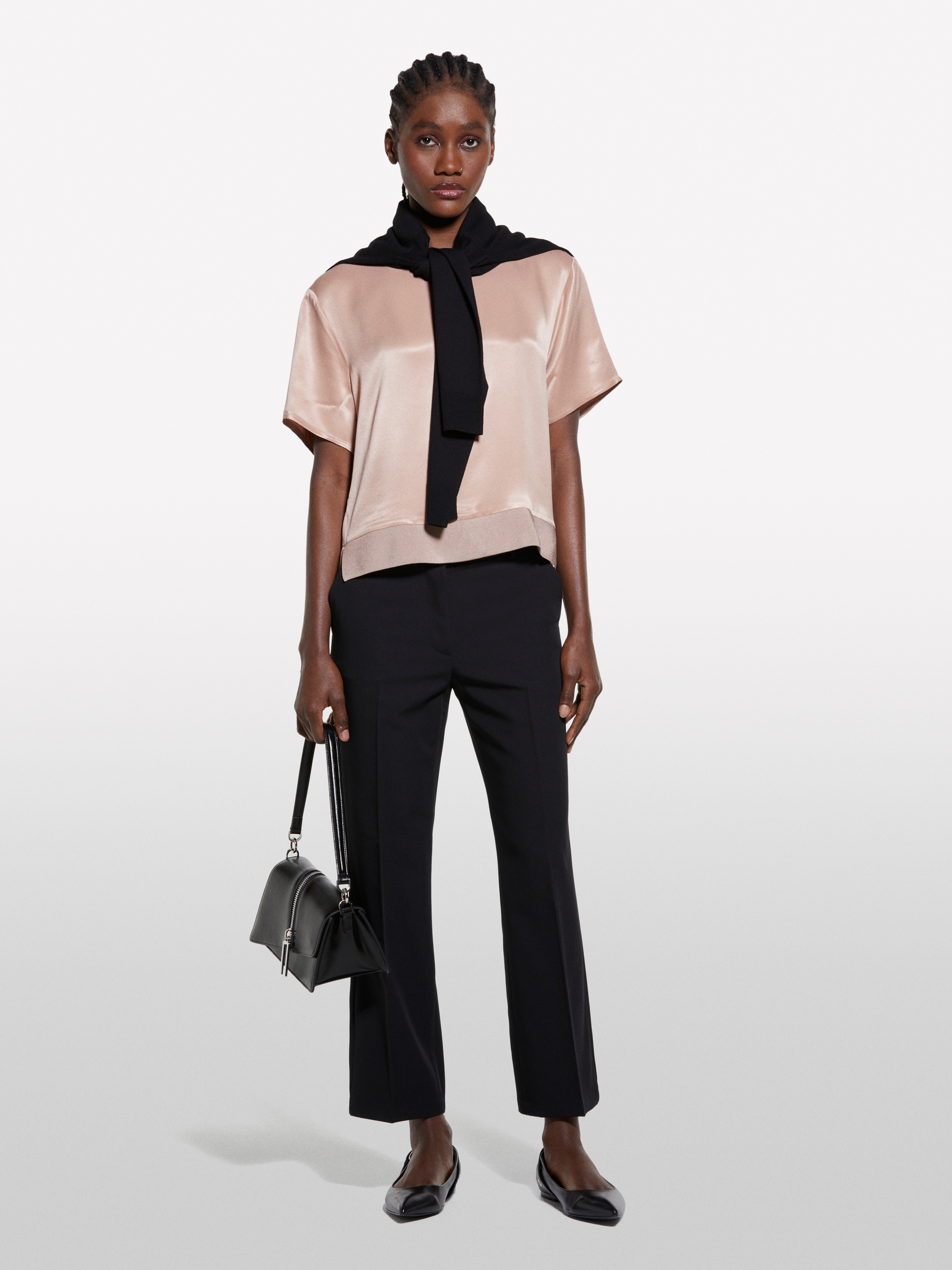  Sisley - Παντελόνι Flare Fit Μαύρο, θήλυ, Μαυρο, μέγεθος: 38 2025
