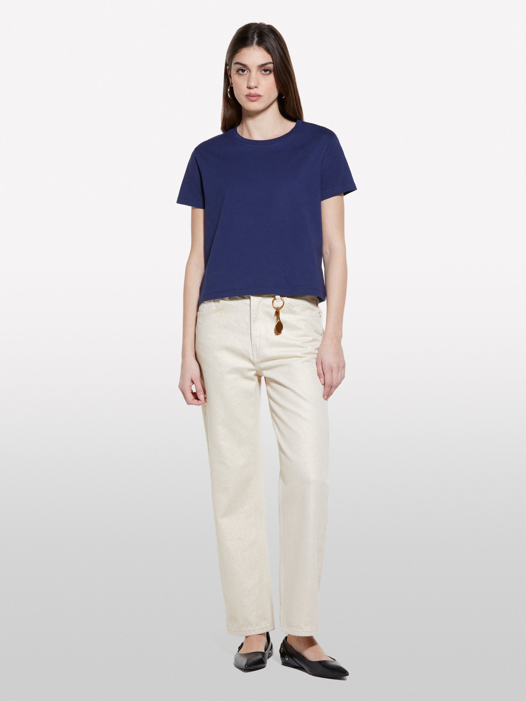  Sisley - Μπλούζα Boxy Fit Μπλε, θήλυ, Σκουρο Μπλε, μέγεθος: M 2025