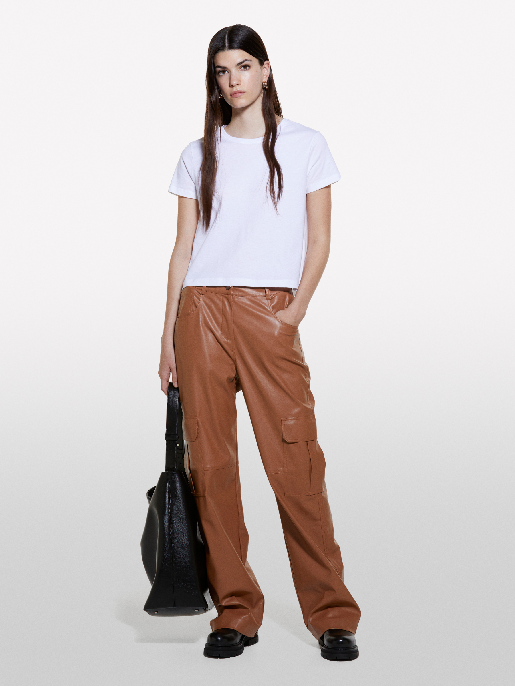 Sisley - T-shirt Blanc En 100 % Coton Bio, Femme, Blanc, Taille: XS