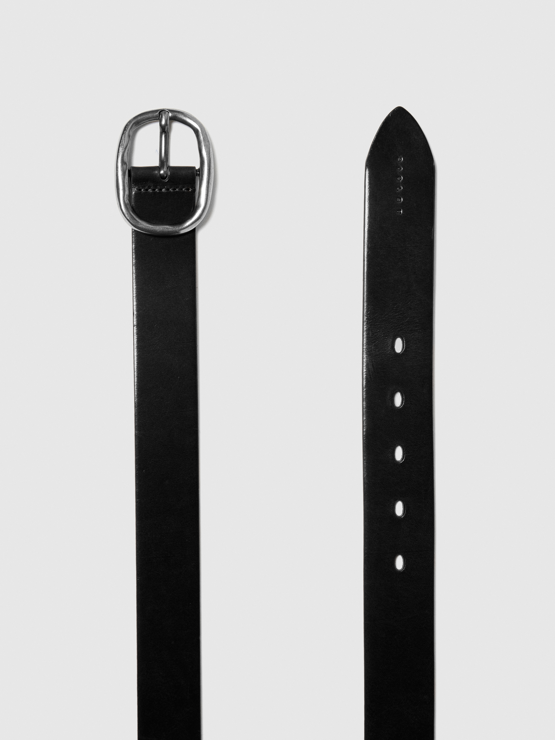 Sisley - Low-hanging Leather Belt, Woman, Black, Size: XL