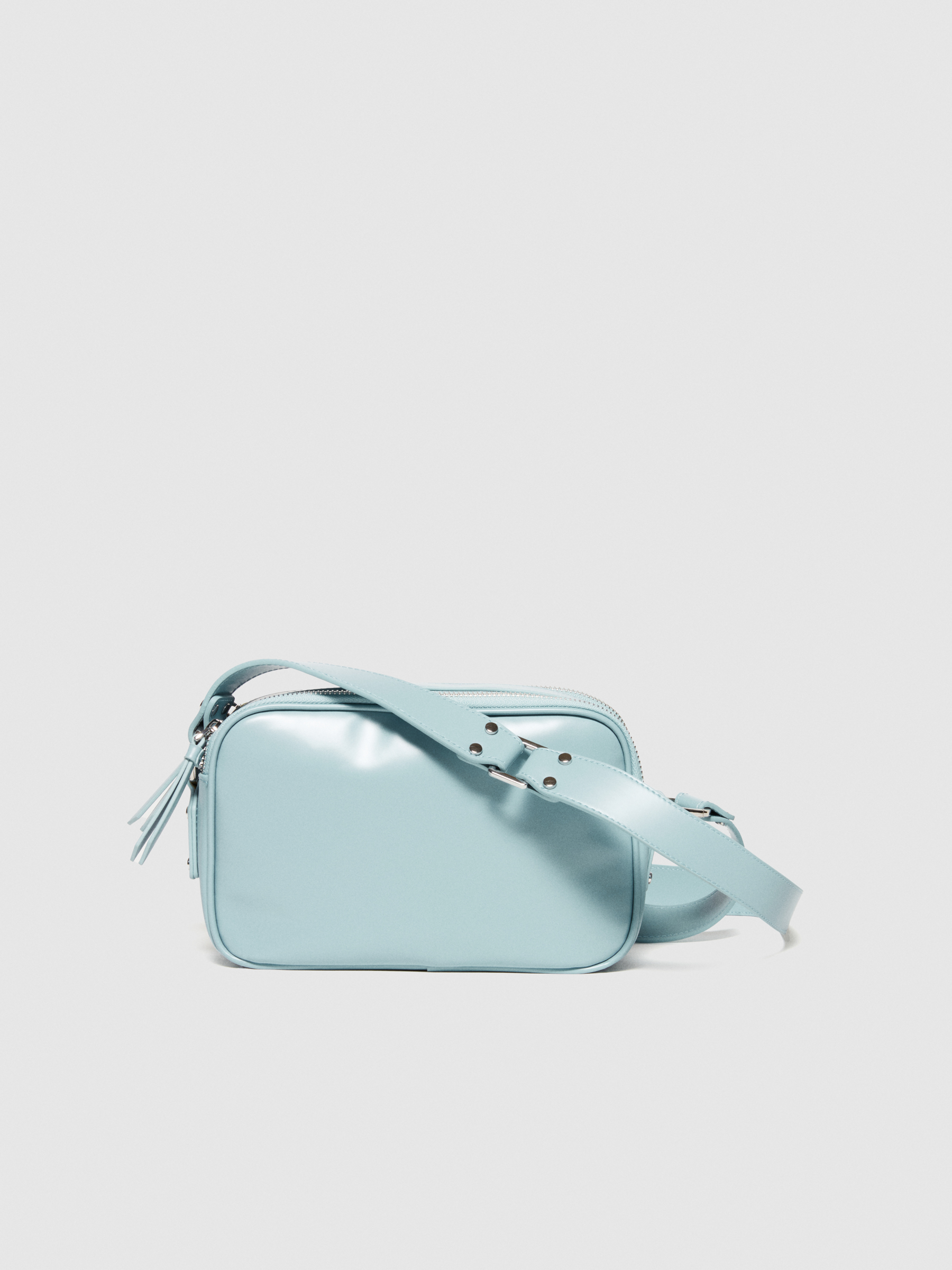 Sisley - Camera Bag, Woman, Light Blue, Size: ST