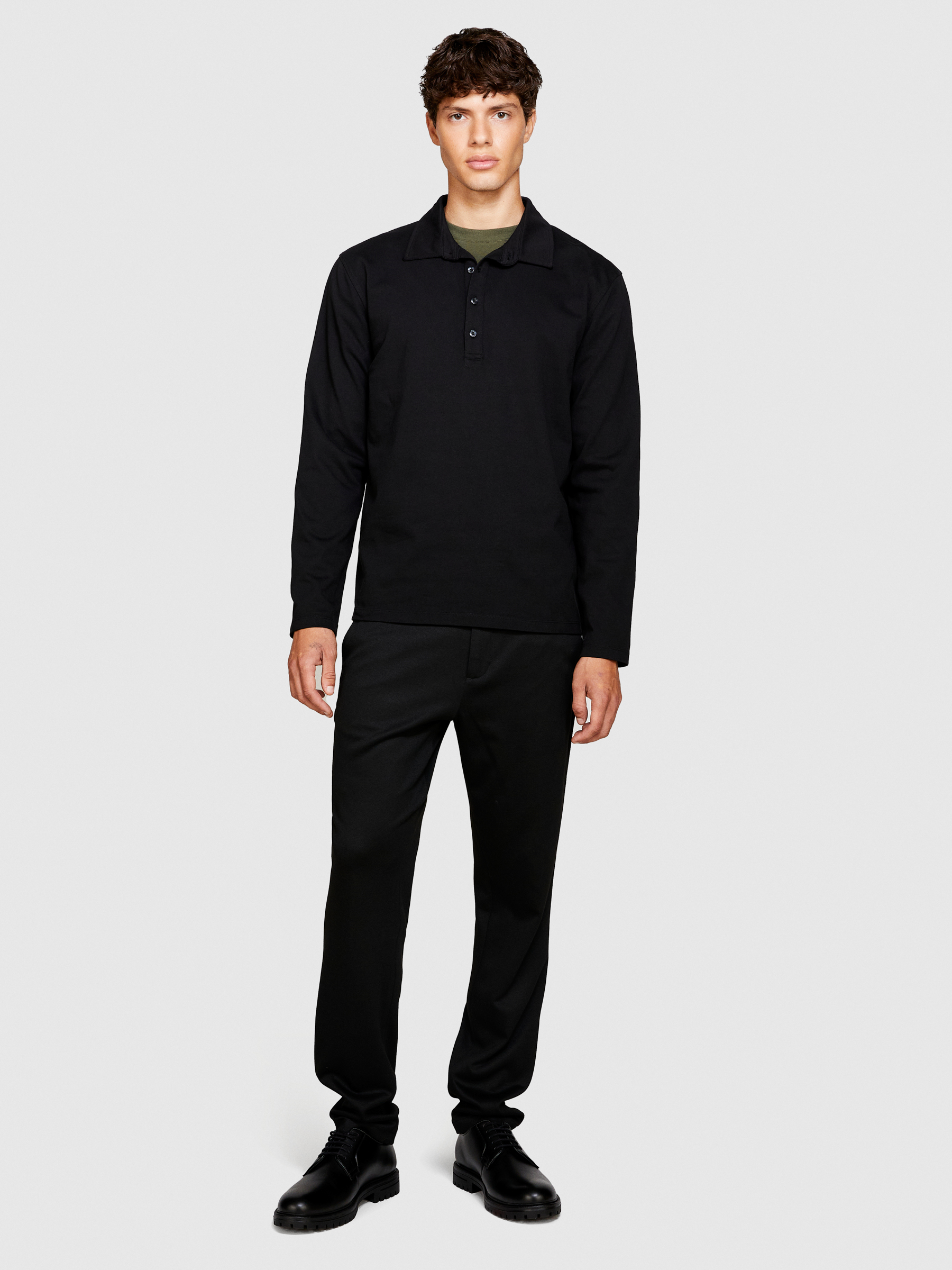 Sisley - Formal Pants, Man, Black, Size: 50