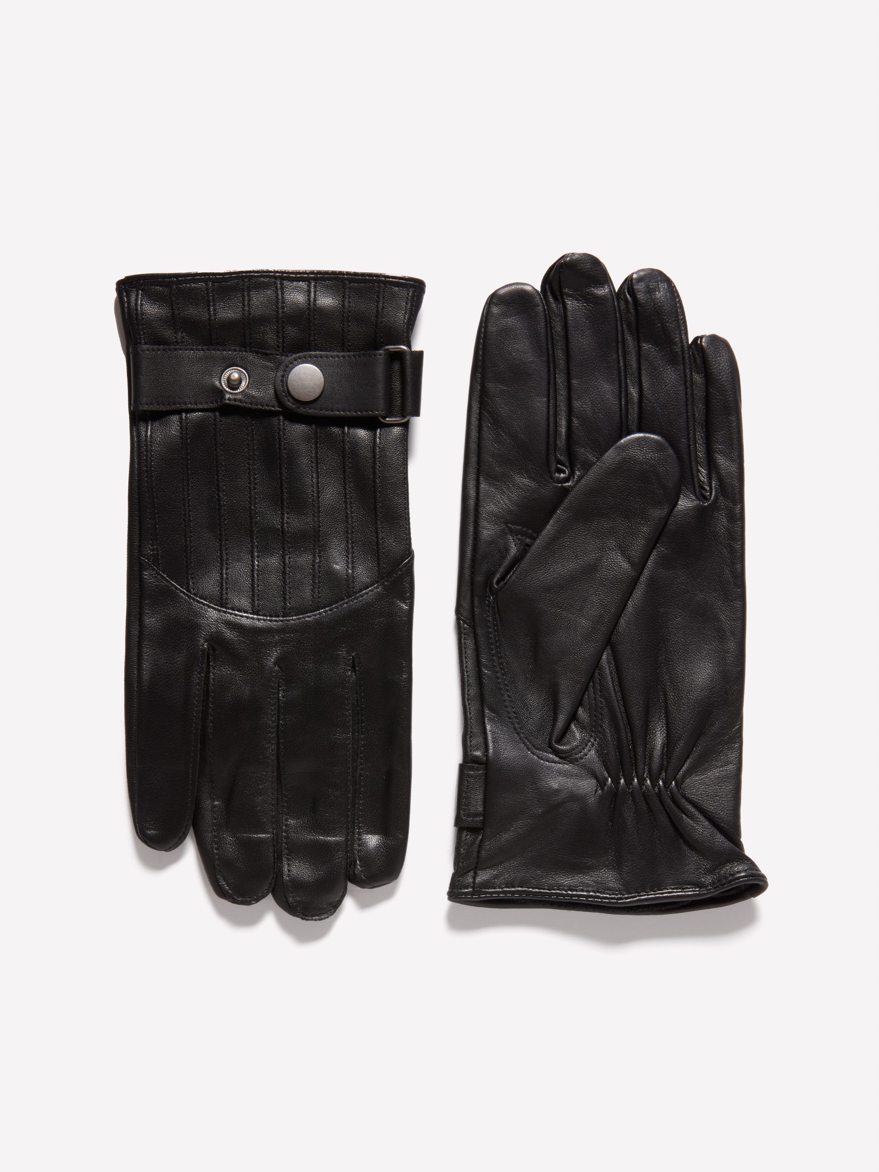 Sisley - Gants En 100 % Cuir, Homme, Noir, Taille: XL