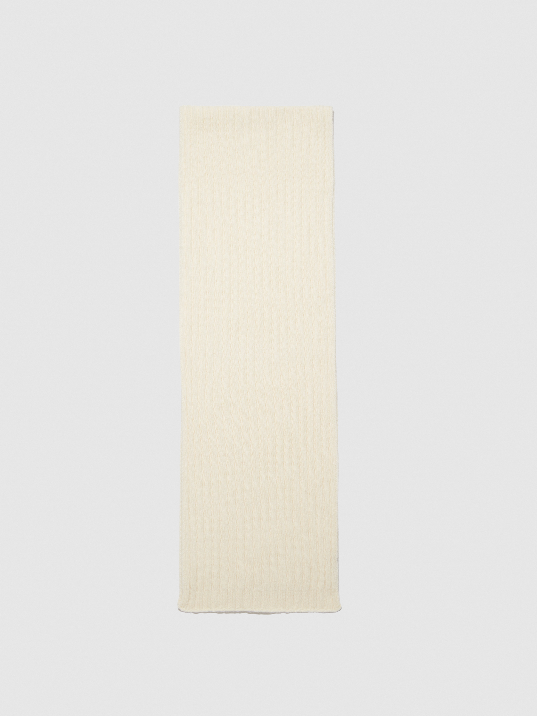 Sisley - Knit Scarf, , White